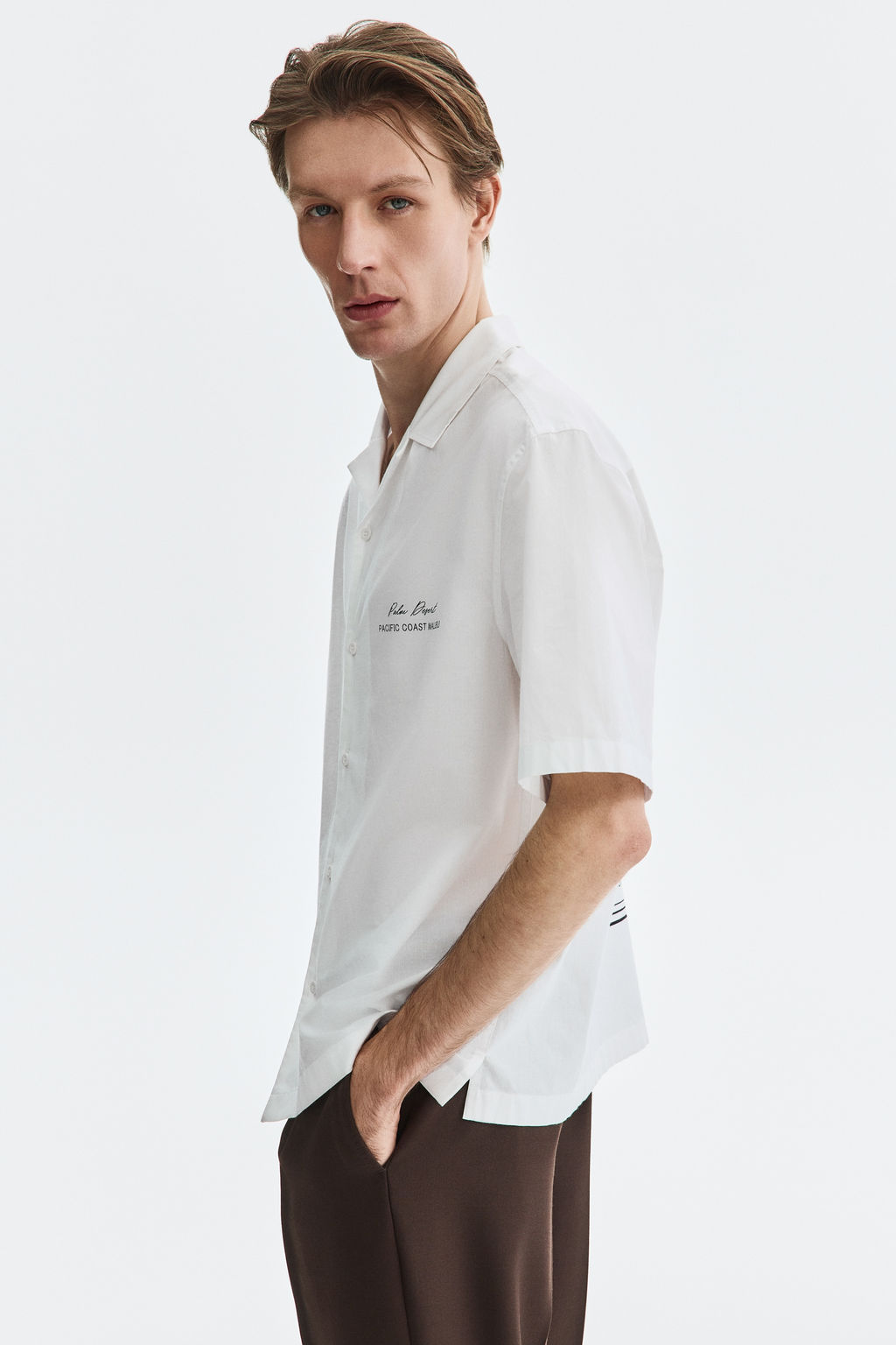 Camisa resort estampada Relaxed Fit - H&m фото 7