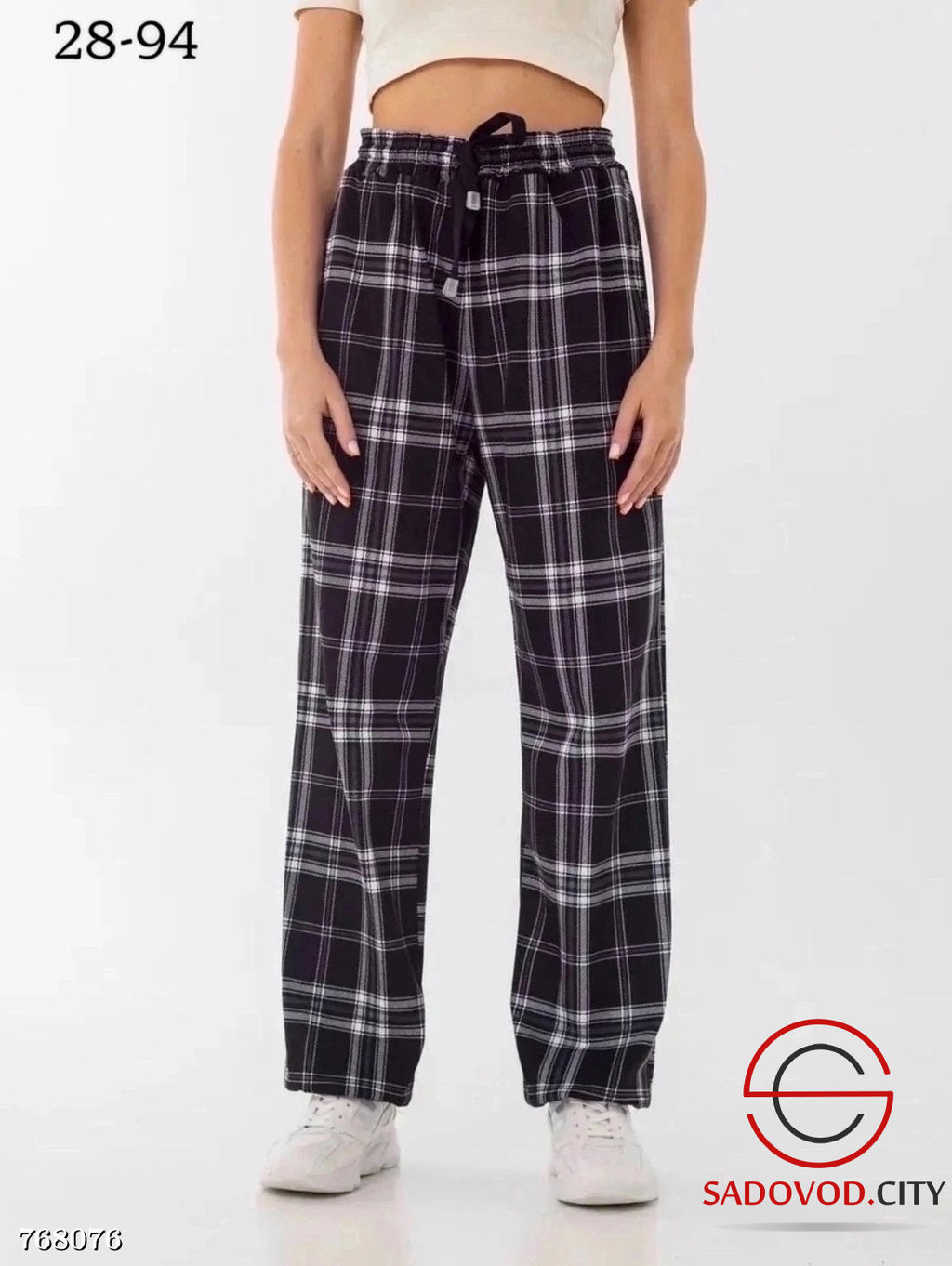 Женские спортивные штаны в клетку - Bruno фото 9