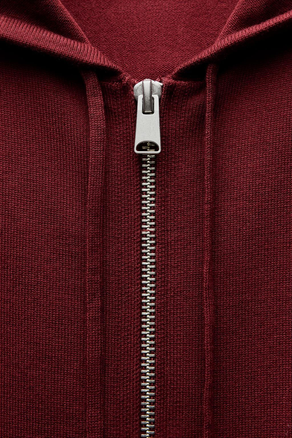 KNIT CARDIGAN WITH HOOD - Zara фото 16