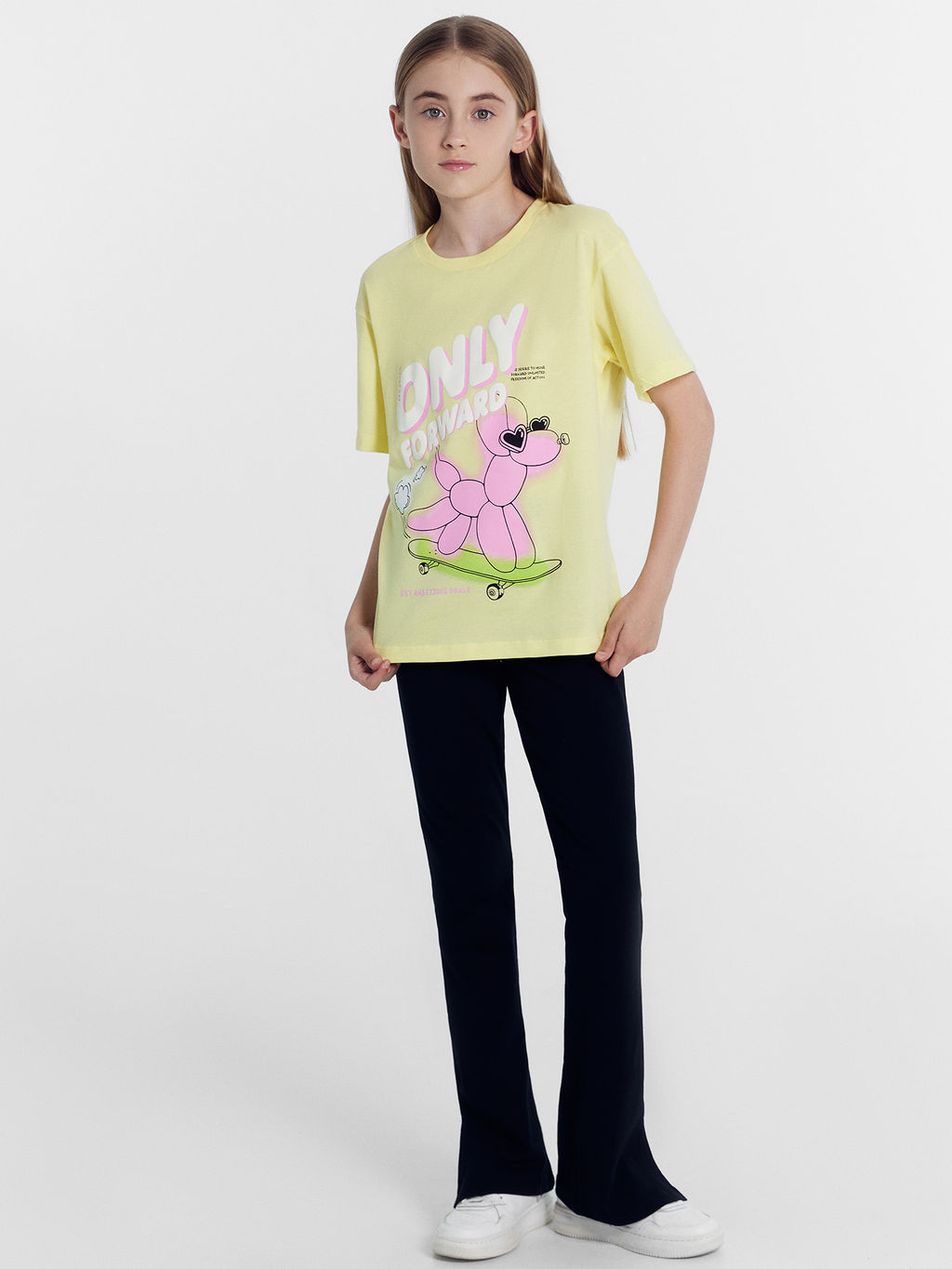 Футболка для девочек желтая с печатью - Mark formelle фото 3