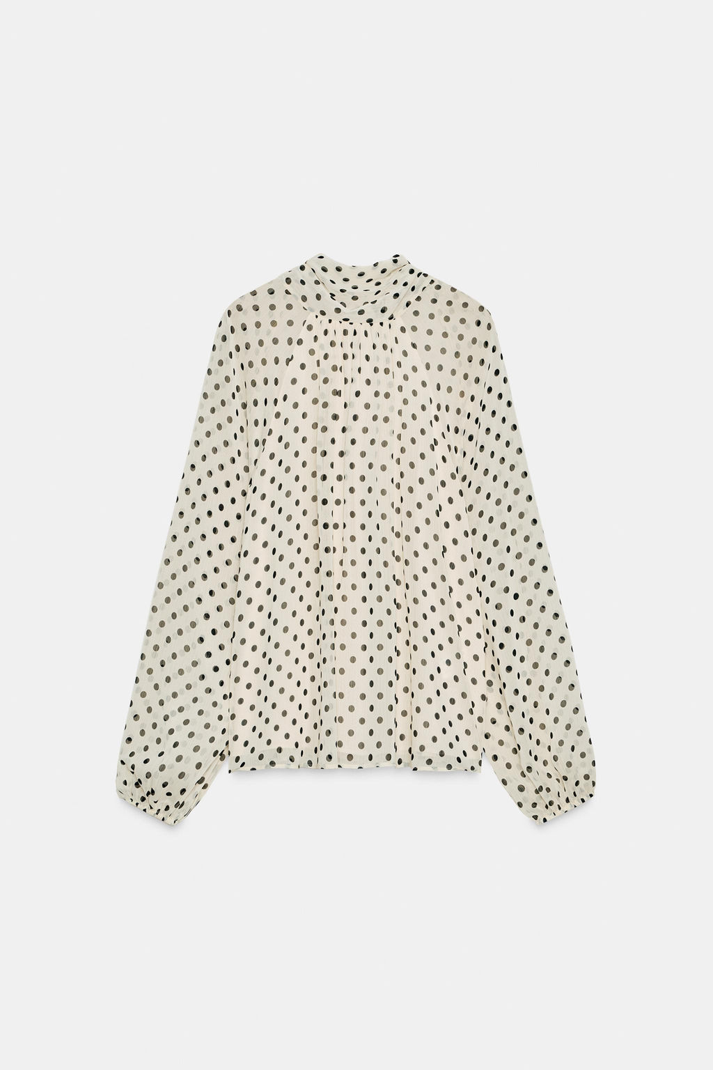 POLKA DOT PRINT BLOUSE - Zara фото 13