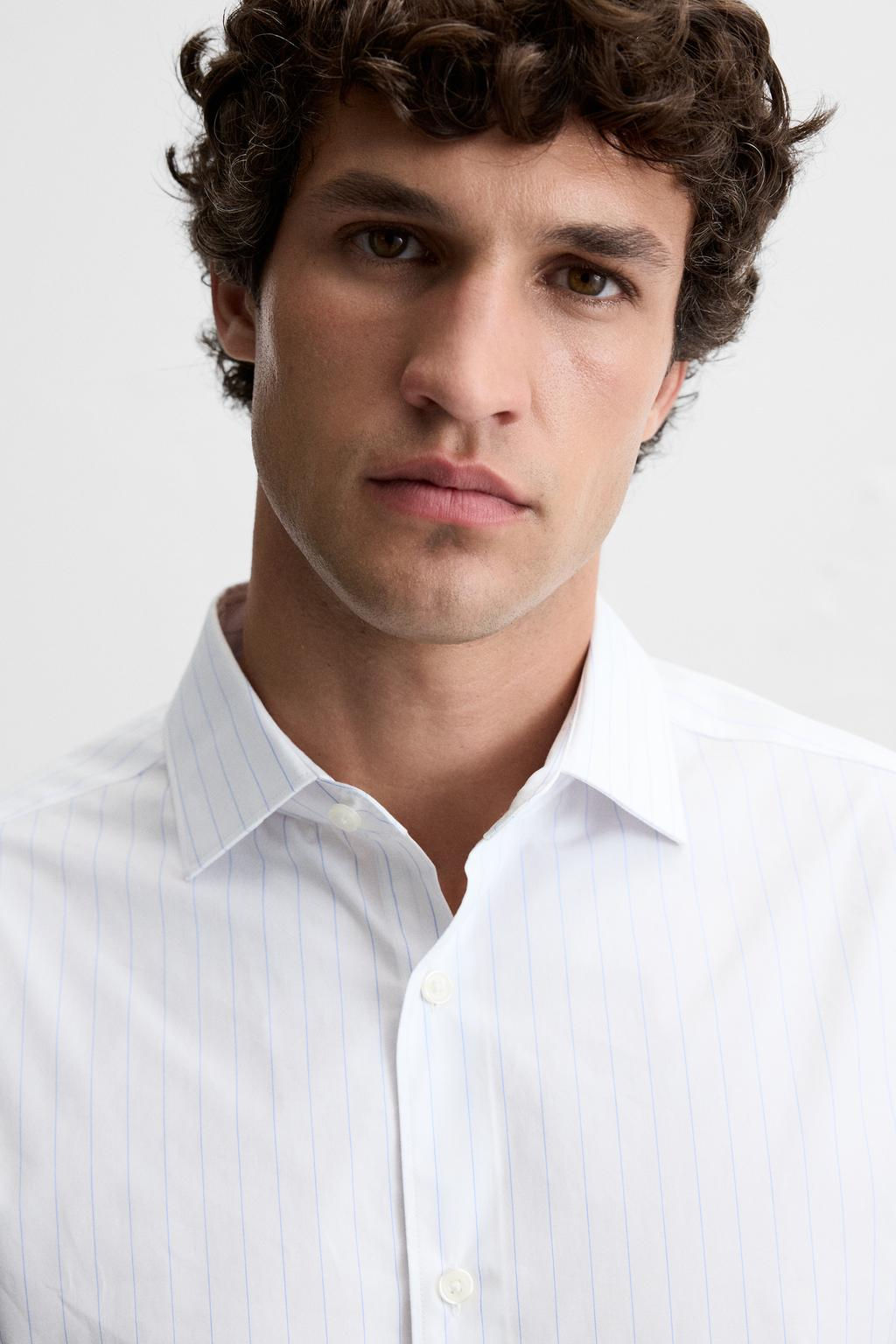 STRIPED EASY CARE SHIRT - Zara фото 5