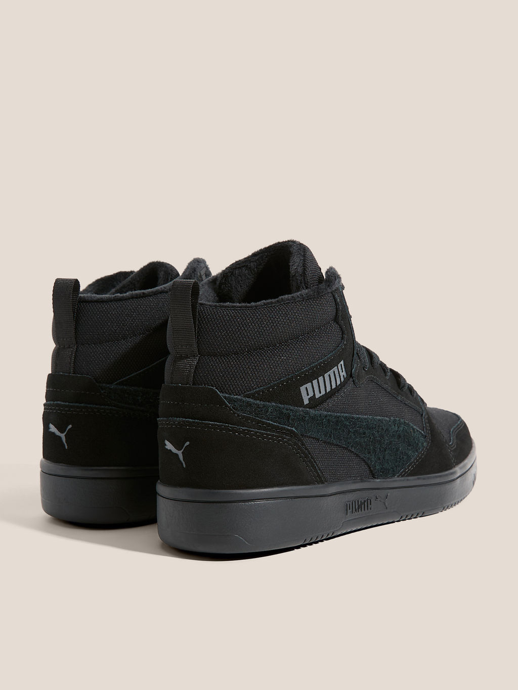 Мужские высокие кеды PUMA Rebound v6 WTR Артикул 4589254, черный
