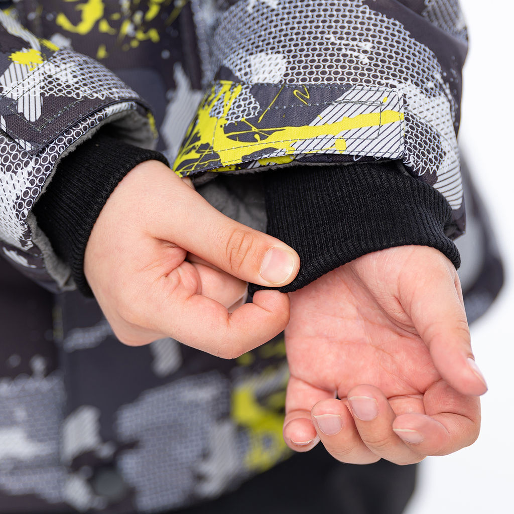 RODOS Куртка для мальчика зима М-195 КурткаВБ Серый/Голубой  фото 42