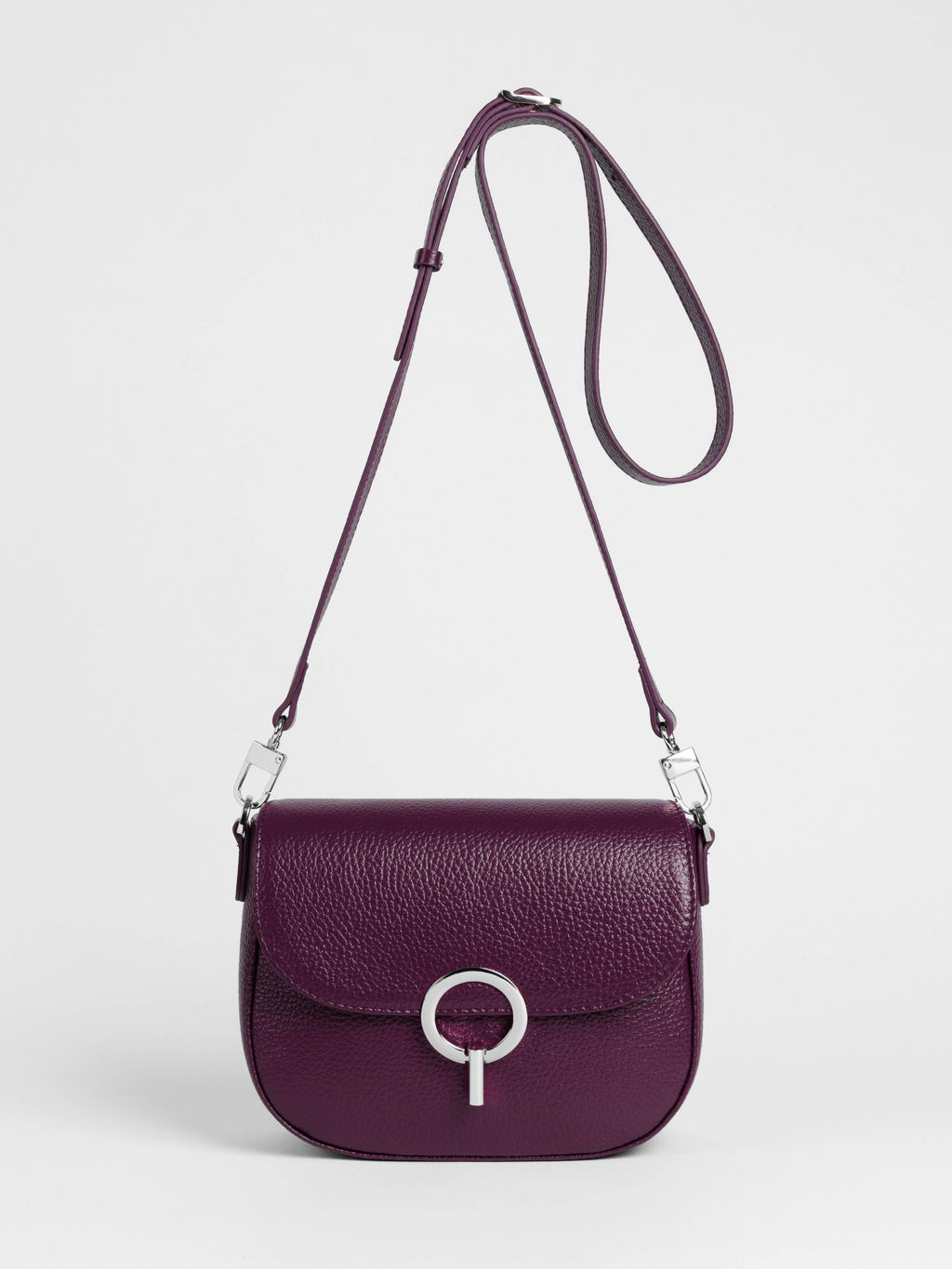 Женская кожаная сумка Richet 3292LN 603 Фиолетовый