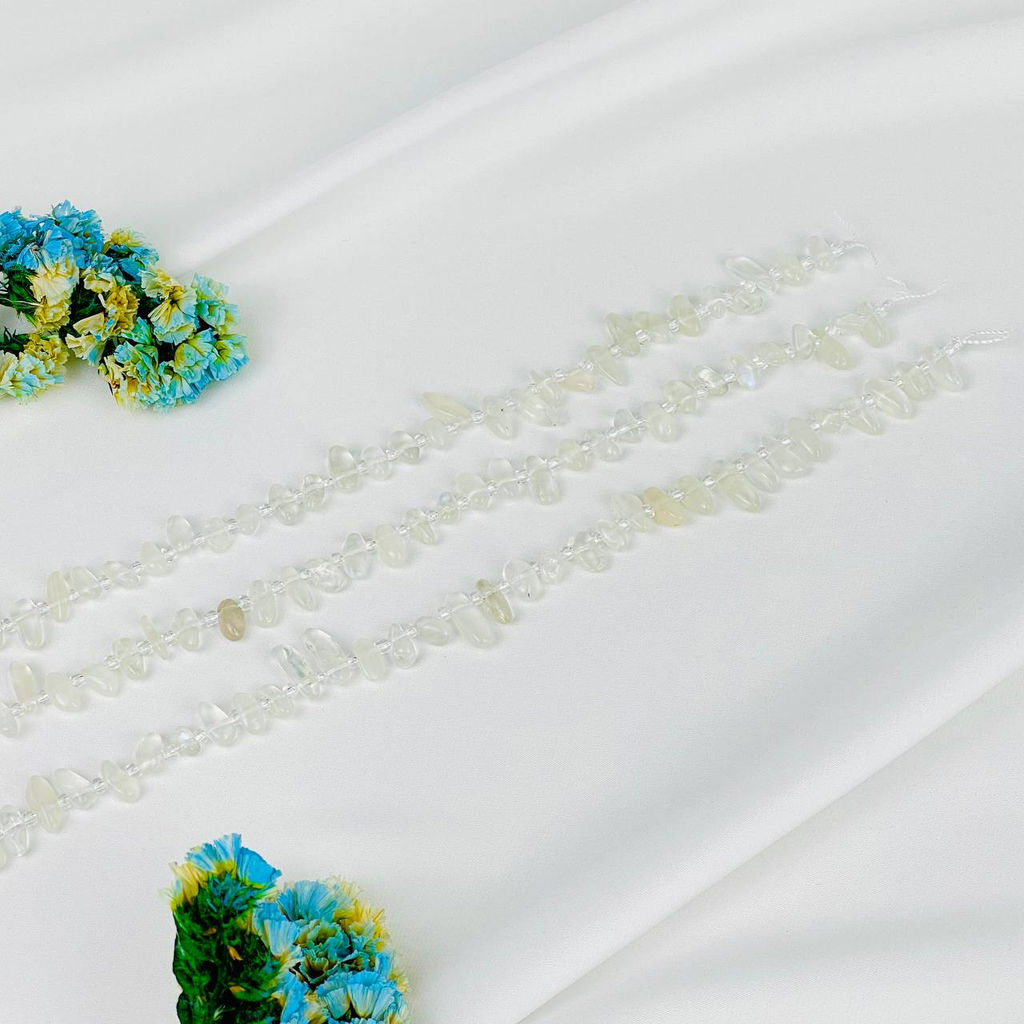 Бусины для украшений из Лунного камня крошка 39 см