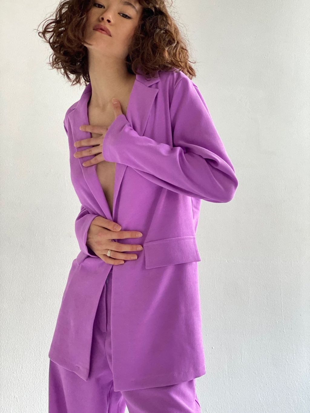 Жакет удлинённый с английским воротником - Martichelli фото 92