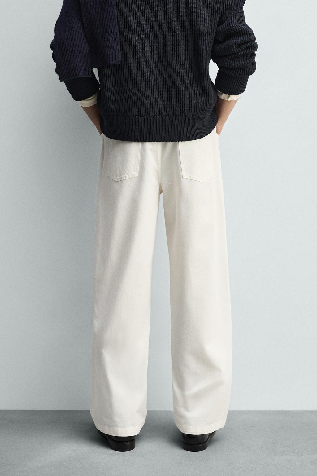 RELAXED FIT FLOWING TROUSERS - Zara фото 12