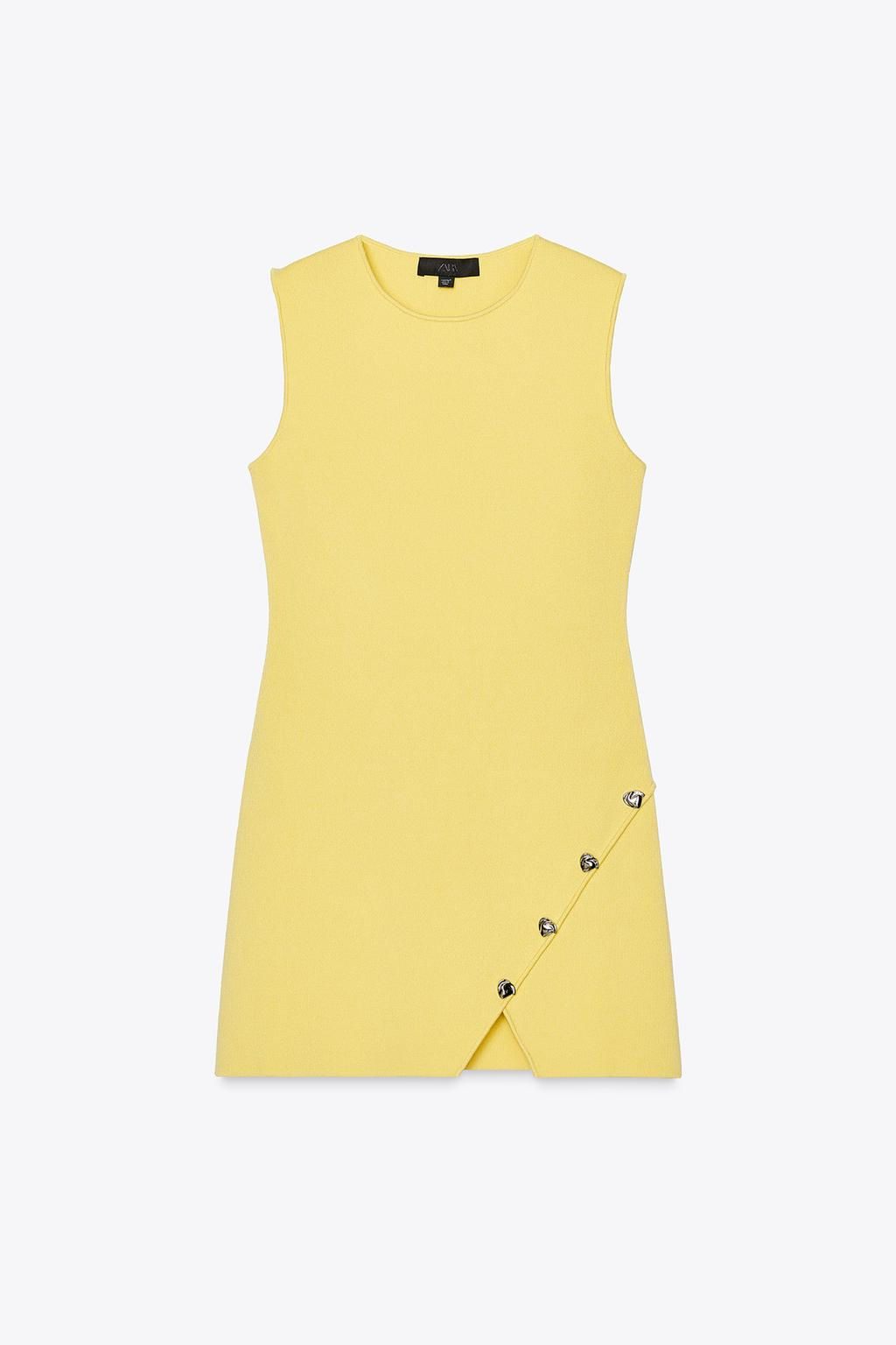 IRREGULAR BUTTON KNIT DRESS - Zara фото 5