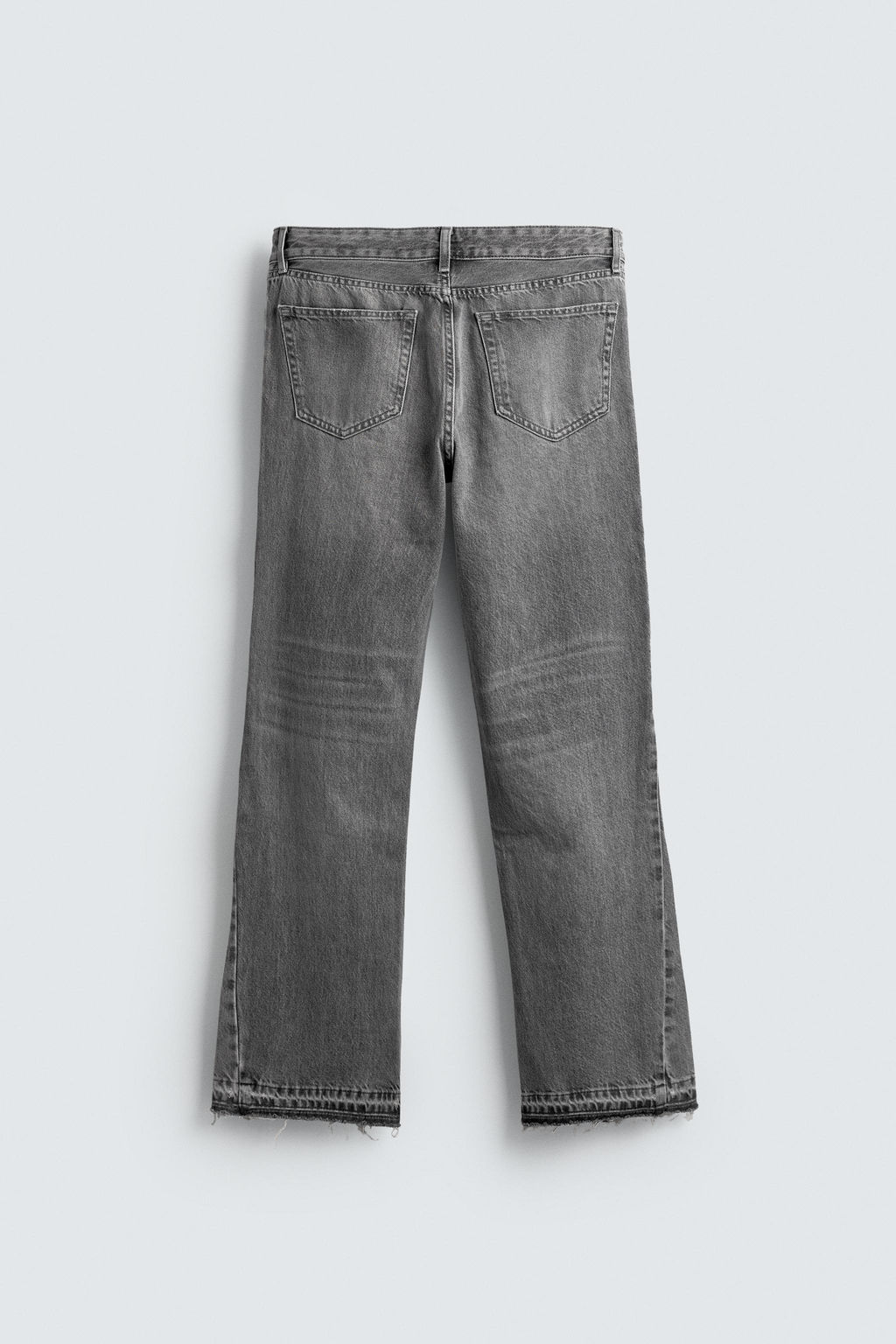 JEANS FLARE FIT ROTOS / Gris - Zara фото 8