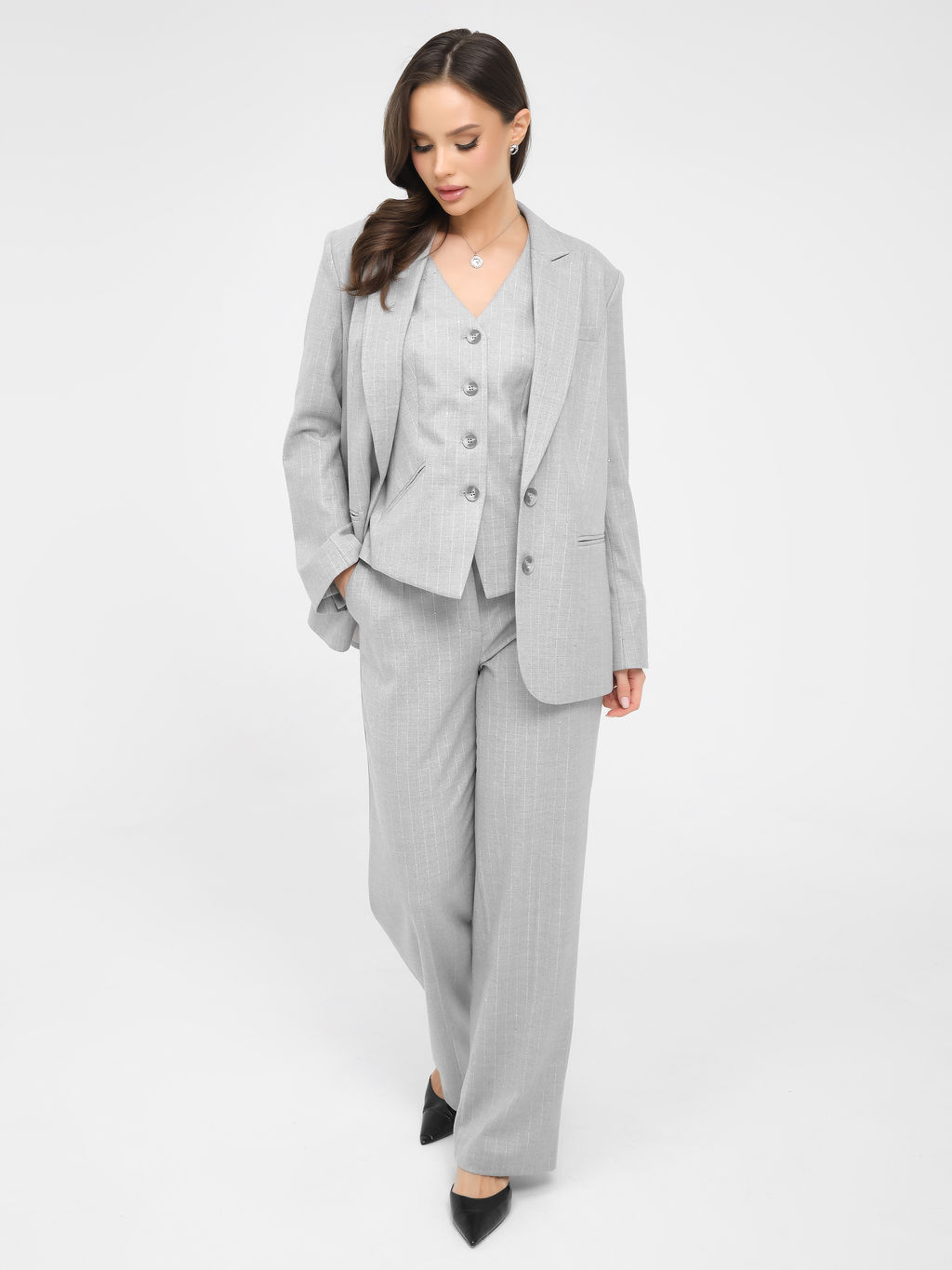 Жилет в полоску с пайетками - Marchello marchellini фото 3