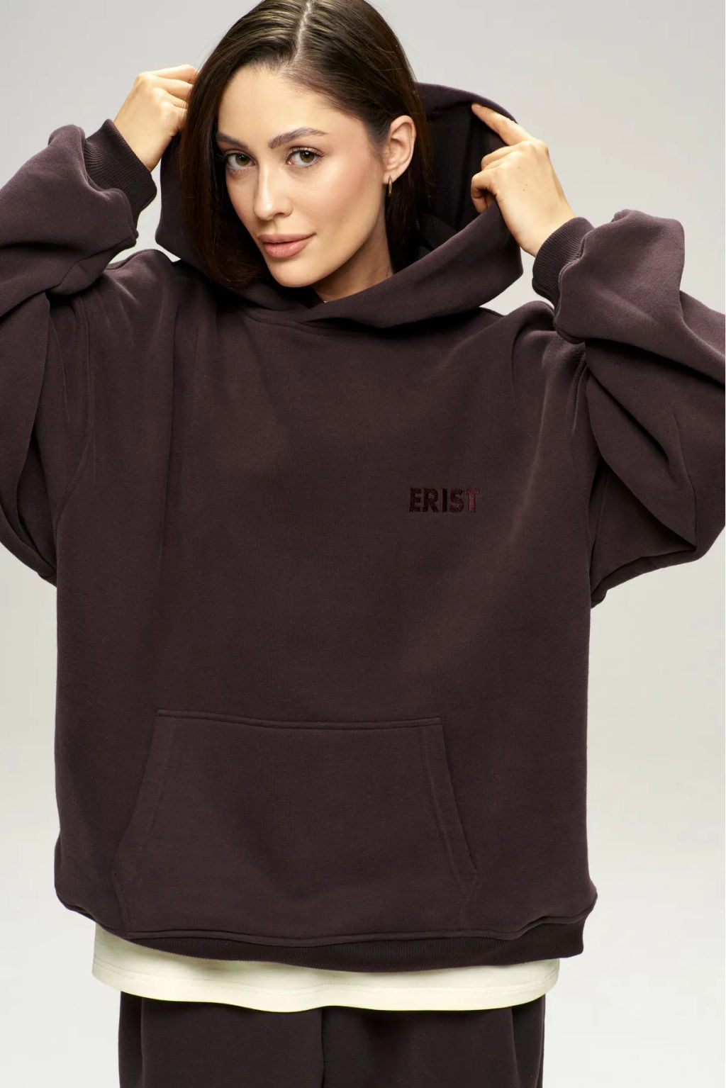 Худи с начесом Brown