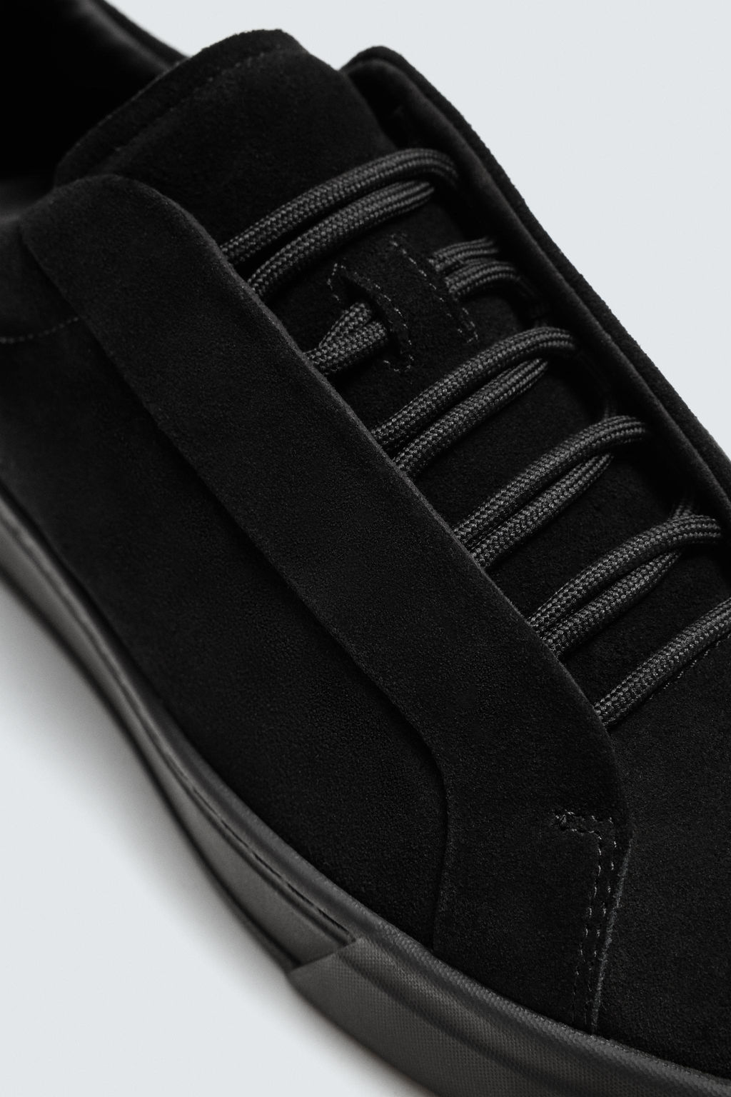 MONOCHROME LEATHER TRAINERS - Zara фото 3