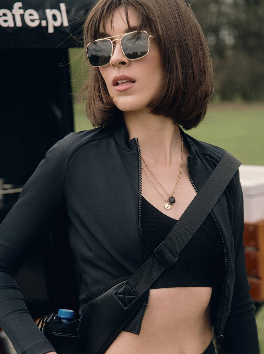 CONTE Укороченный спортивный джемпер на молнии LJ 2773 black