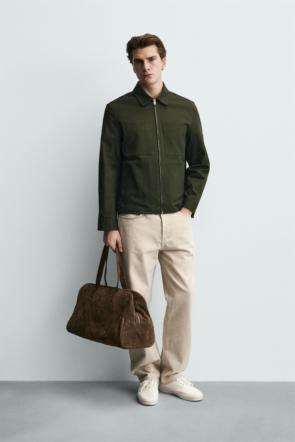SOBRECAMISA REGULAR FIT BOLSILLOS / Khaki