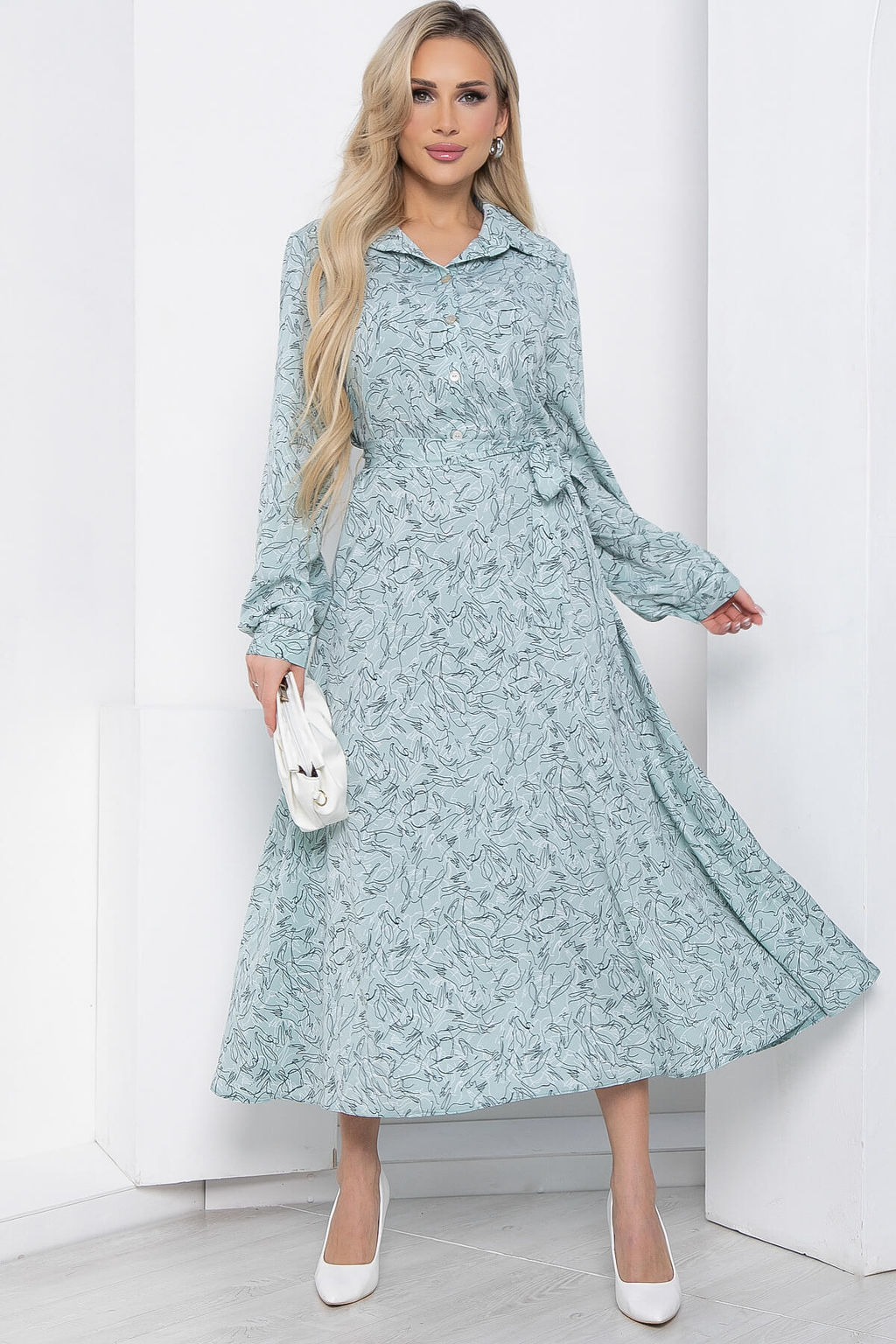 Платье Арвен (мята) П8355 - Lt collection фото 4