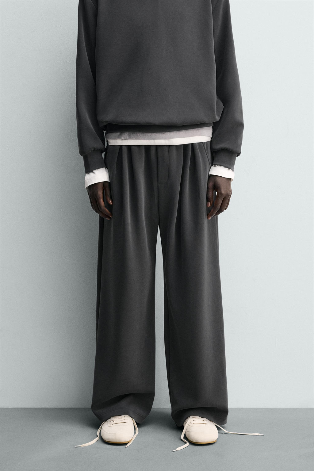 PANTAL?N JOGGER LAVADO SOFT / Azul / Gris - Zara фото 2