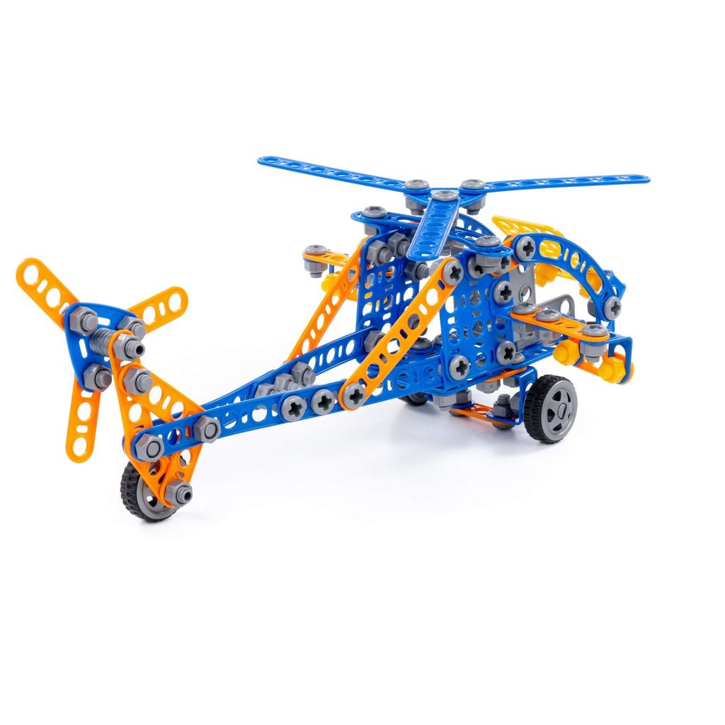 Конструктор Изобретатель - Вертолёт №2 (232 элемента) (в пакете) - Полесье фото 4