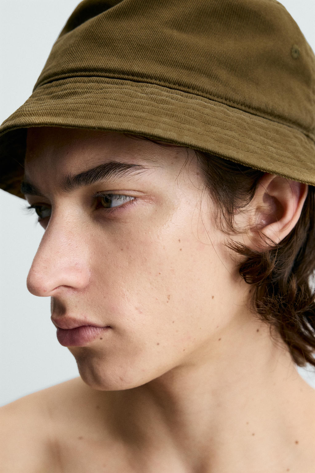 SOMBRERO BUCKET LAVADO / Khaki - Zara фото 3
