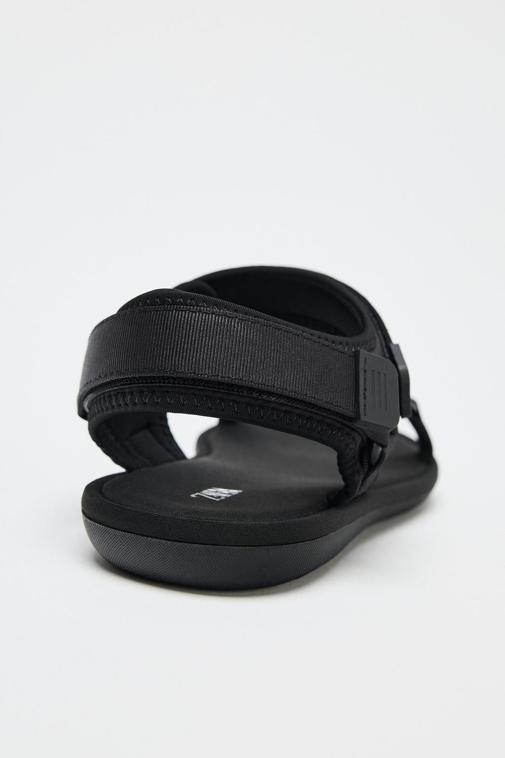 SANDALS WITH ADHESIVE STRAPS - Zara фото 4