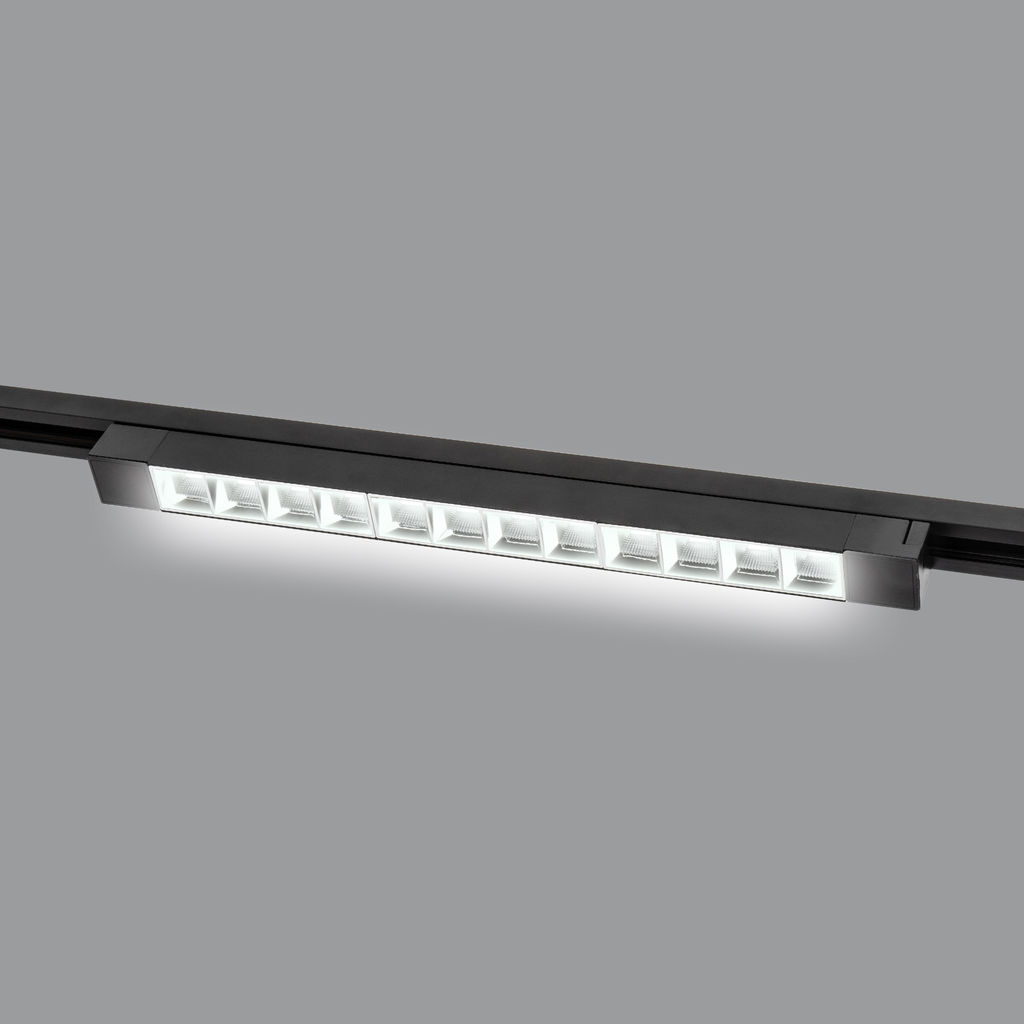 ULB-Q282 30W/4000K BLACK Светильник-прожектор светодиодный трековый. Линейный. 2500 Лм. Белый свет (4000К). Корпус черный. ТМ Volpe