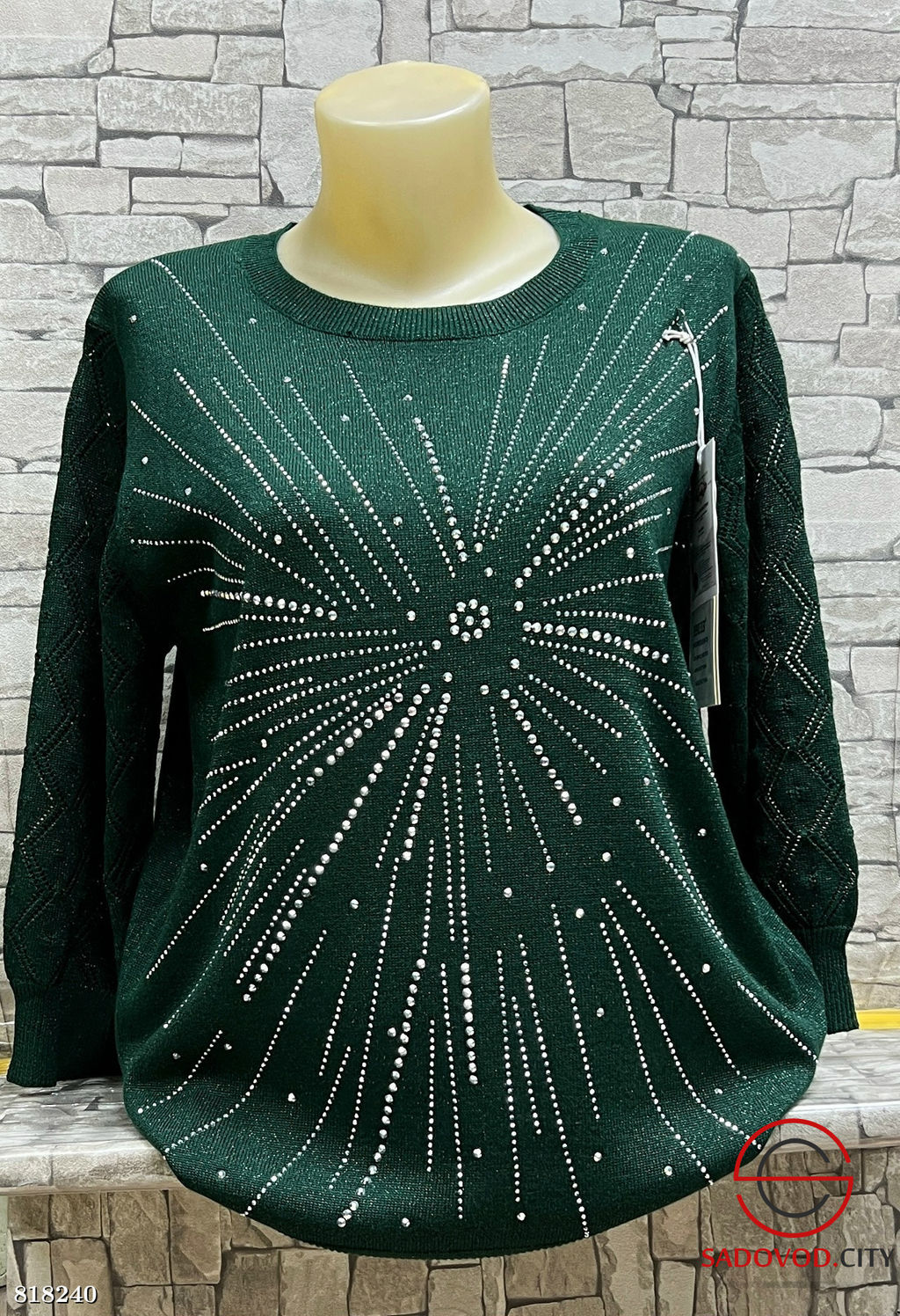 Свитер женский со стразами - Bruno фото 7