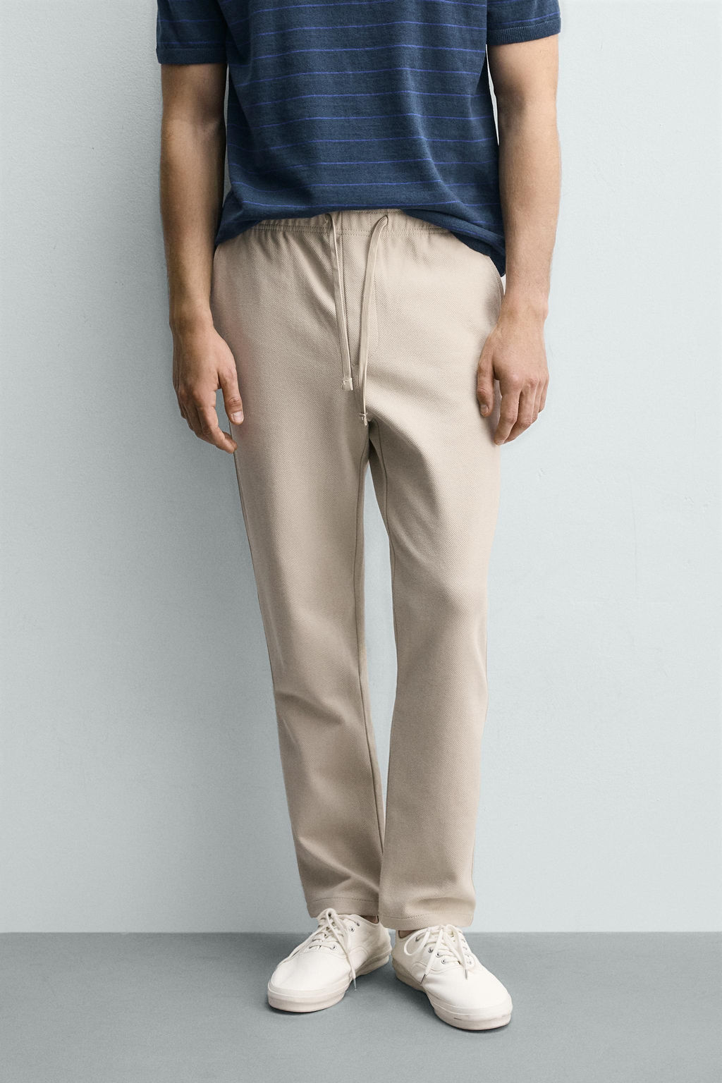 PANTAL?N CINTURA JOGGER CONFORT / Beige - Zara фото 2