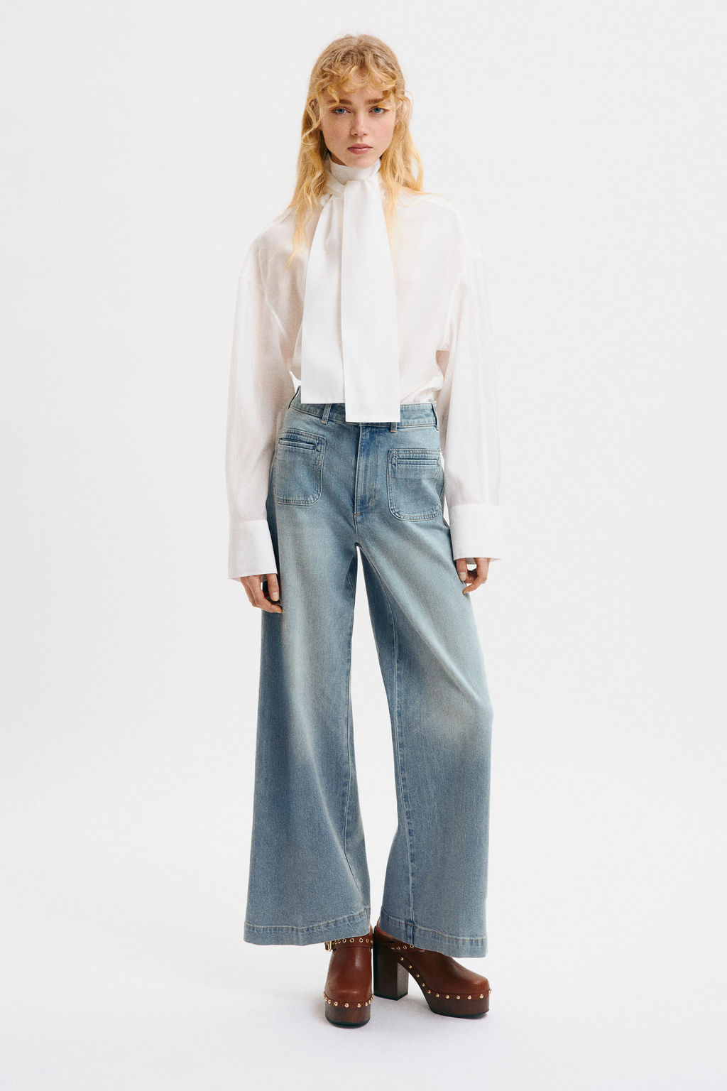 Wide High Jeans - H&m фото 9