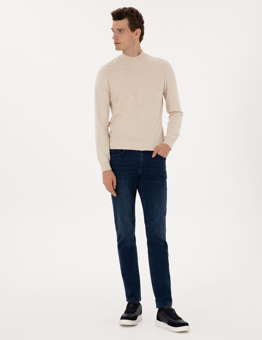 Lacivert Slim Fit Jean Pantolon - Pierre cardin фото 3