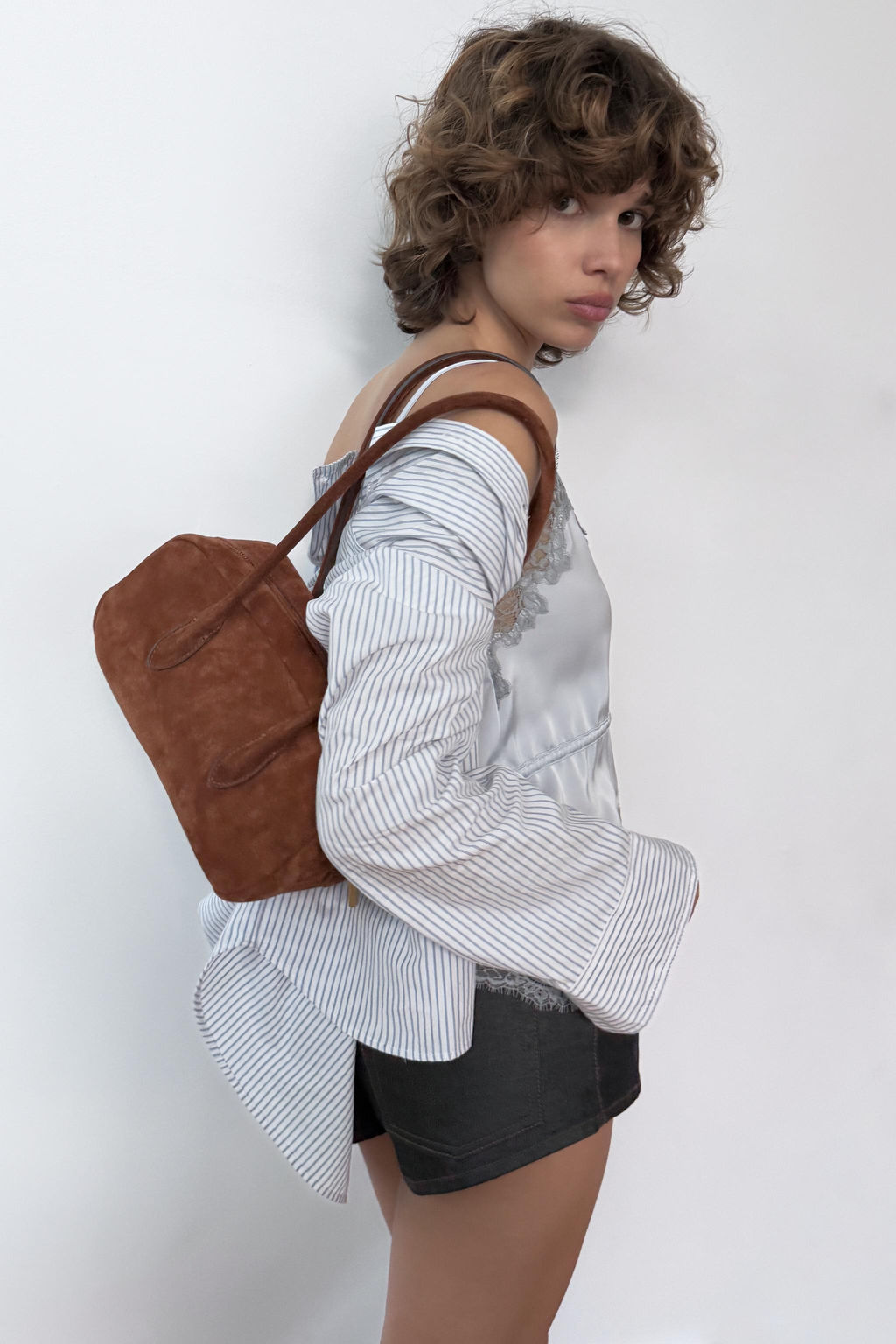 BOLSO DE HOMBRO PIEL / Teja - Zara фото 2