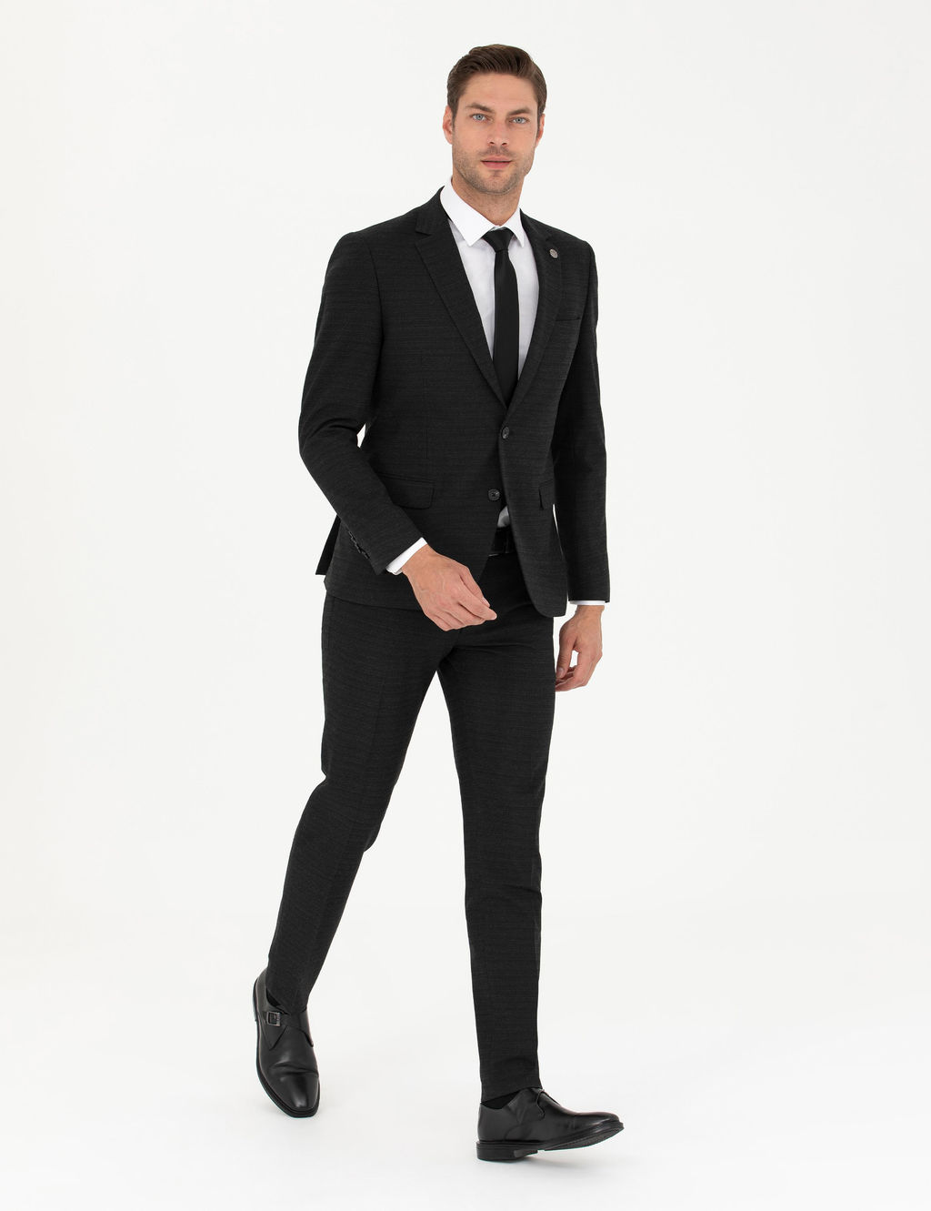 Antrasit Ex. Slim Fit Tak_m Elbise