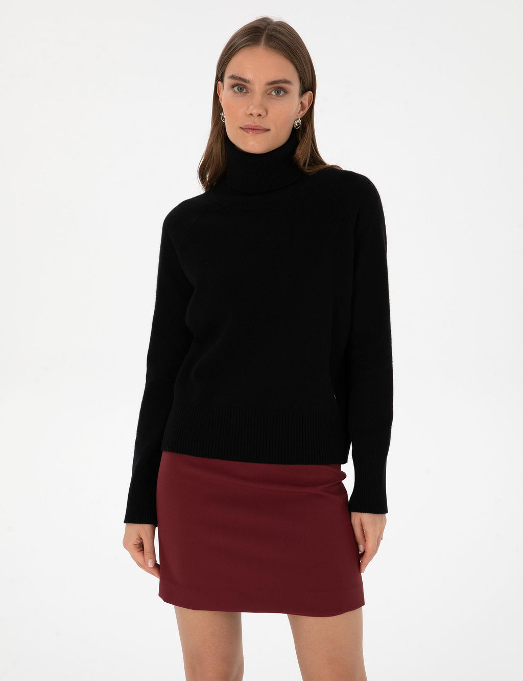 Siyah Comfort Fit Kazak
