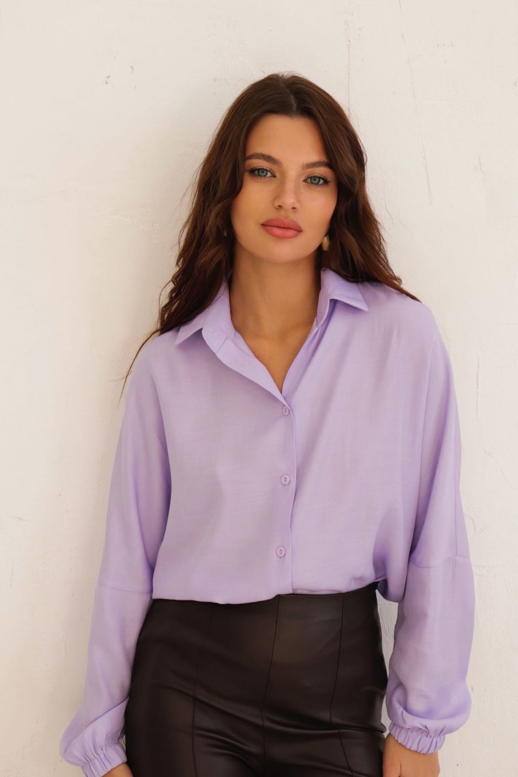 Рубашка базовая летучая мышь со спущенной линией плеча - Martichelli фото 11