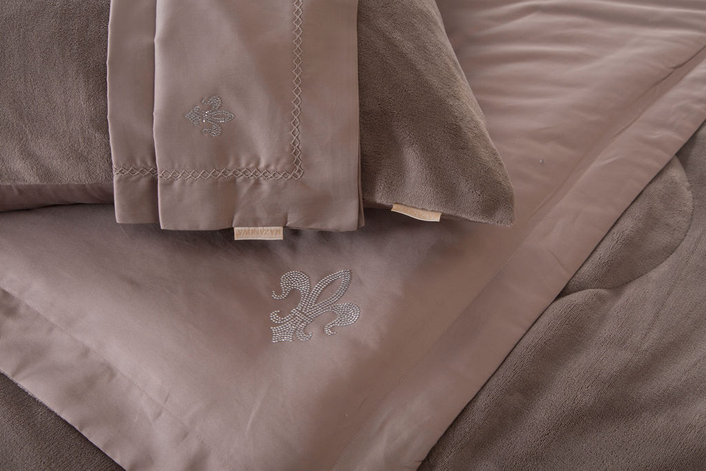 НОВИНКА!!! Комплект с одеялом Lindor Fluffy (капучино трюфель) Egyptian Cotton - Kazanov.a. фото 4