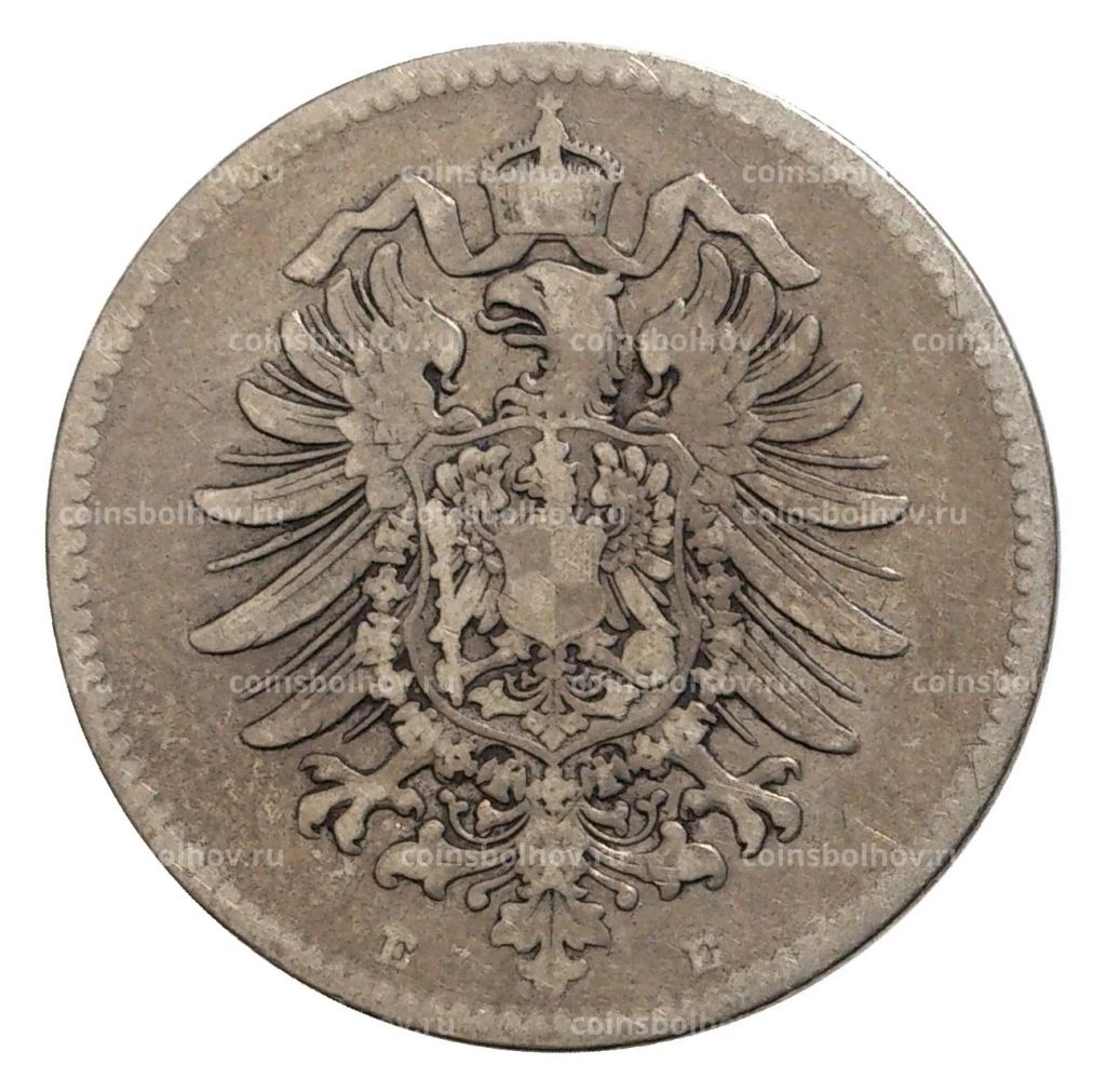 1 марка 1880 года Е Германия