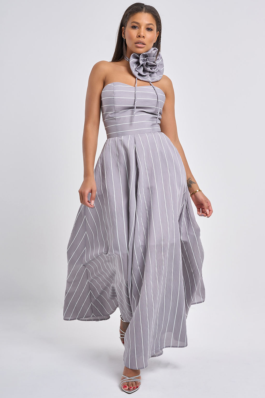 Платье вечернее корсетного типа голубое - Fly фото 22