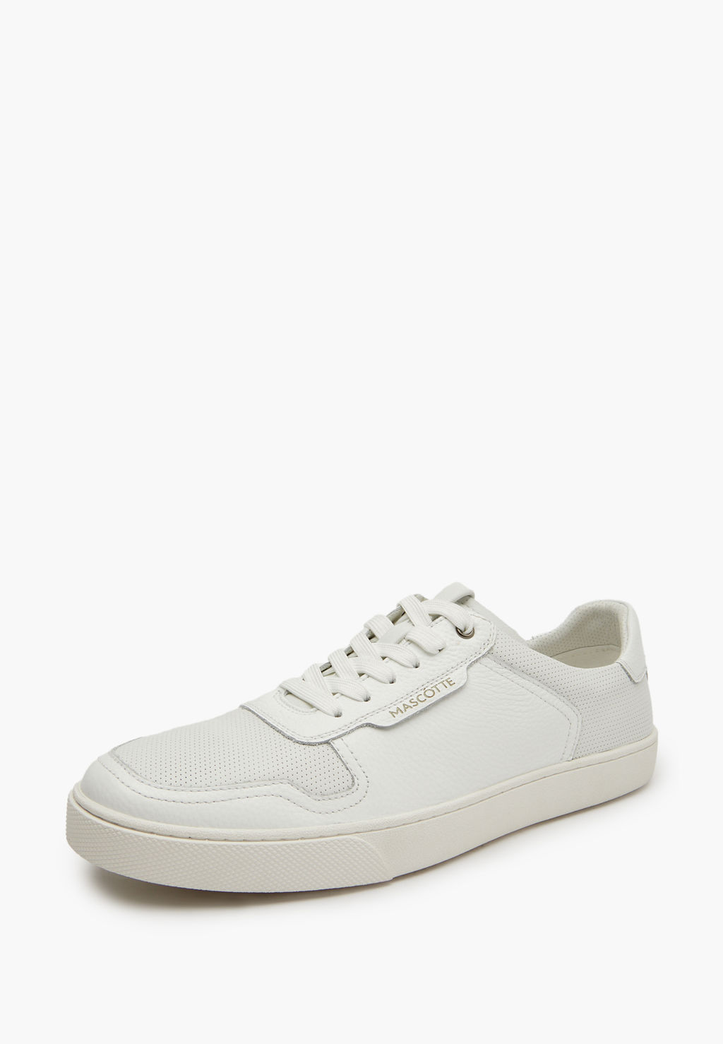 Белые кожаные мужские кеды