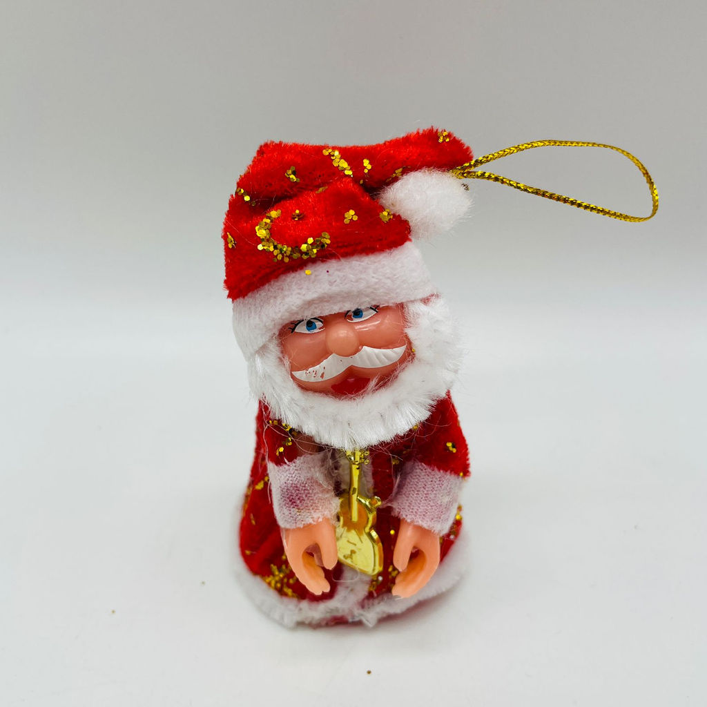 Елочная игрушка - Дед Мороз c музыкальным инстр. 9 см 12 шт в уп (арт. 6210-14) - Ип лебедев о.ю фото 5