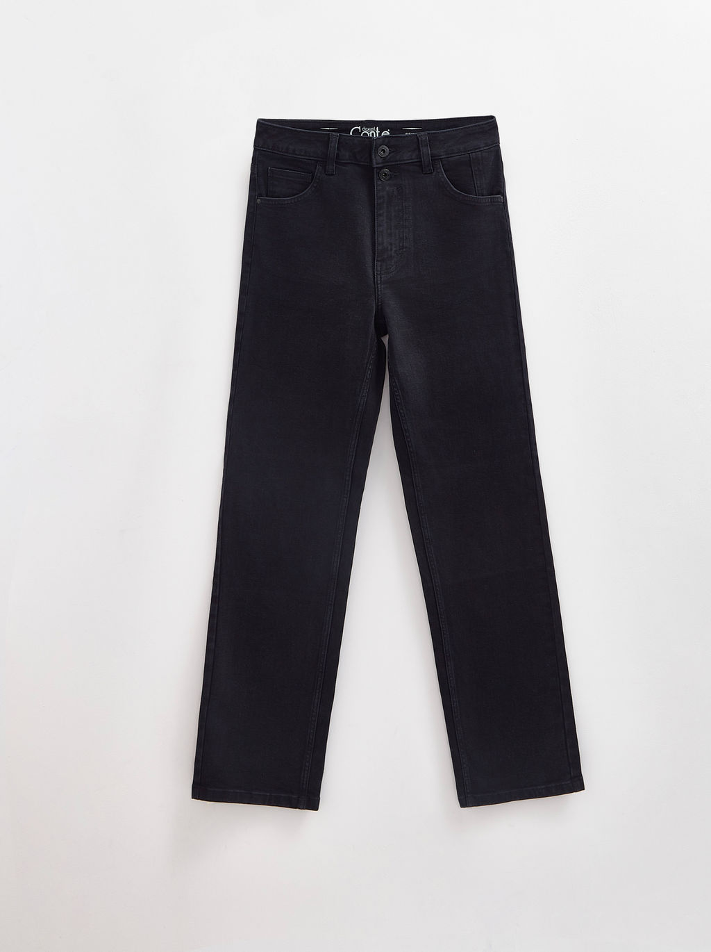 CONTE CON-678 Черные джинсы straight с застежкой на две пуговицы black - Conte elegant фото 9