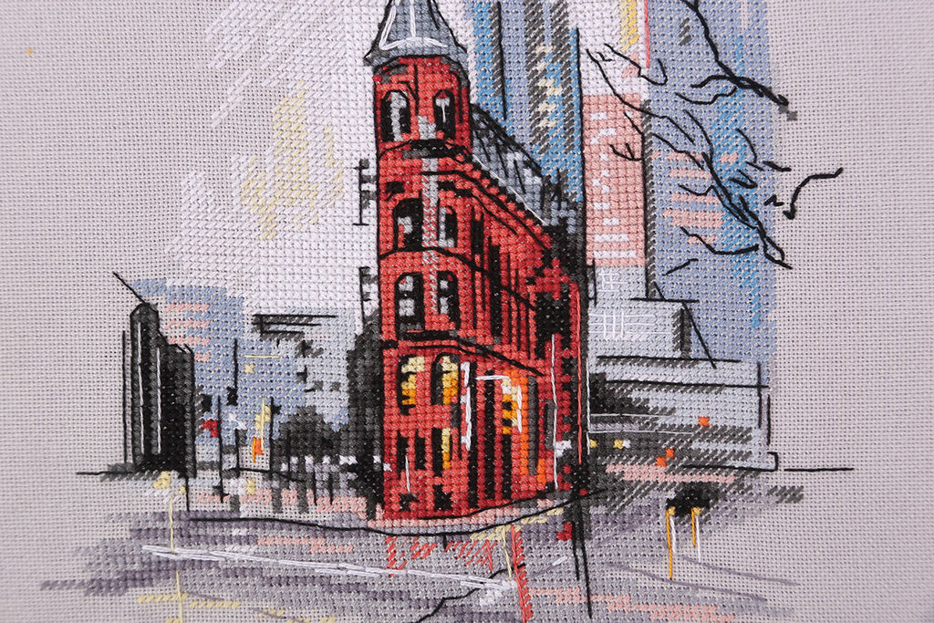 Набор для вышивания PANNA Скетчевые зарисовки GM-7258 Гудерхам-билдинг 18.5 х 22 см