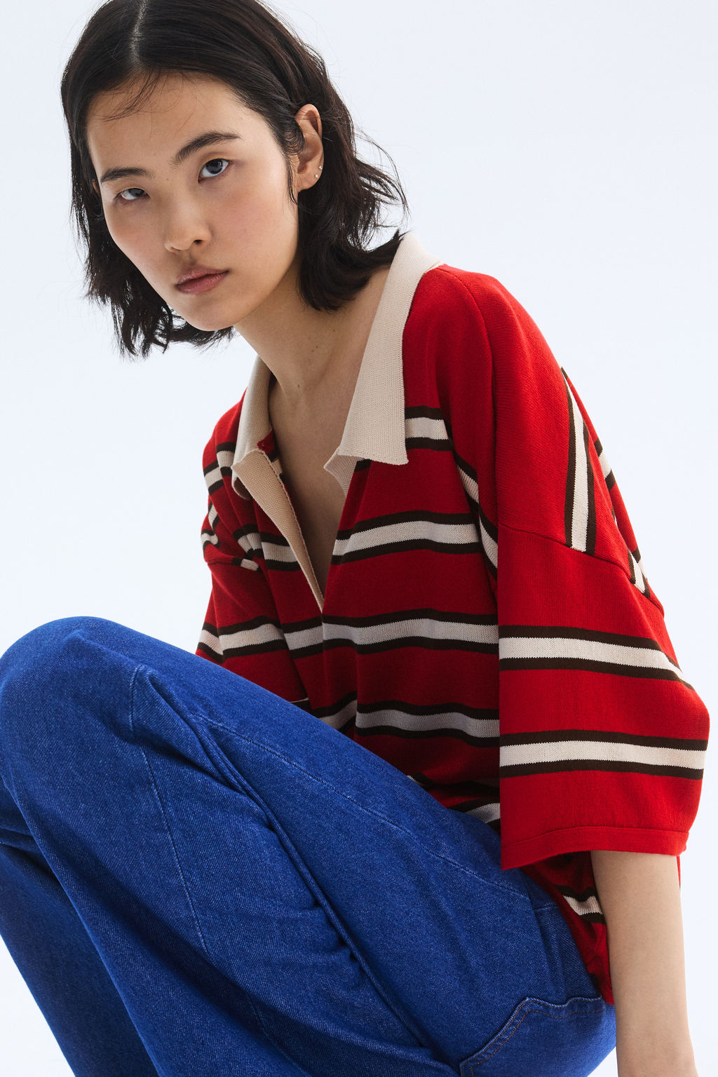 Polo oversize en punto fino - H&m фото 2