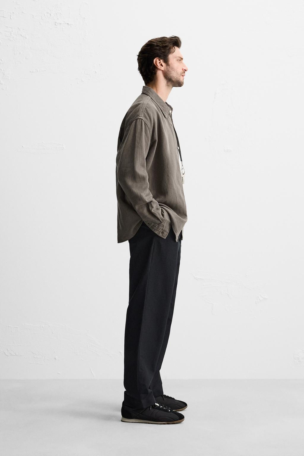FADED DENIM SHIRT - Zara фото 12
