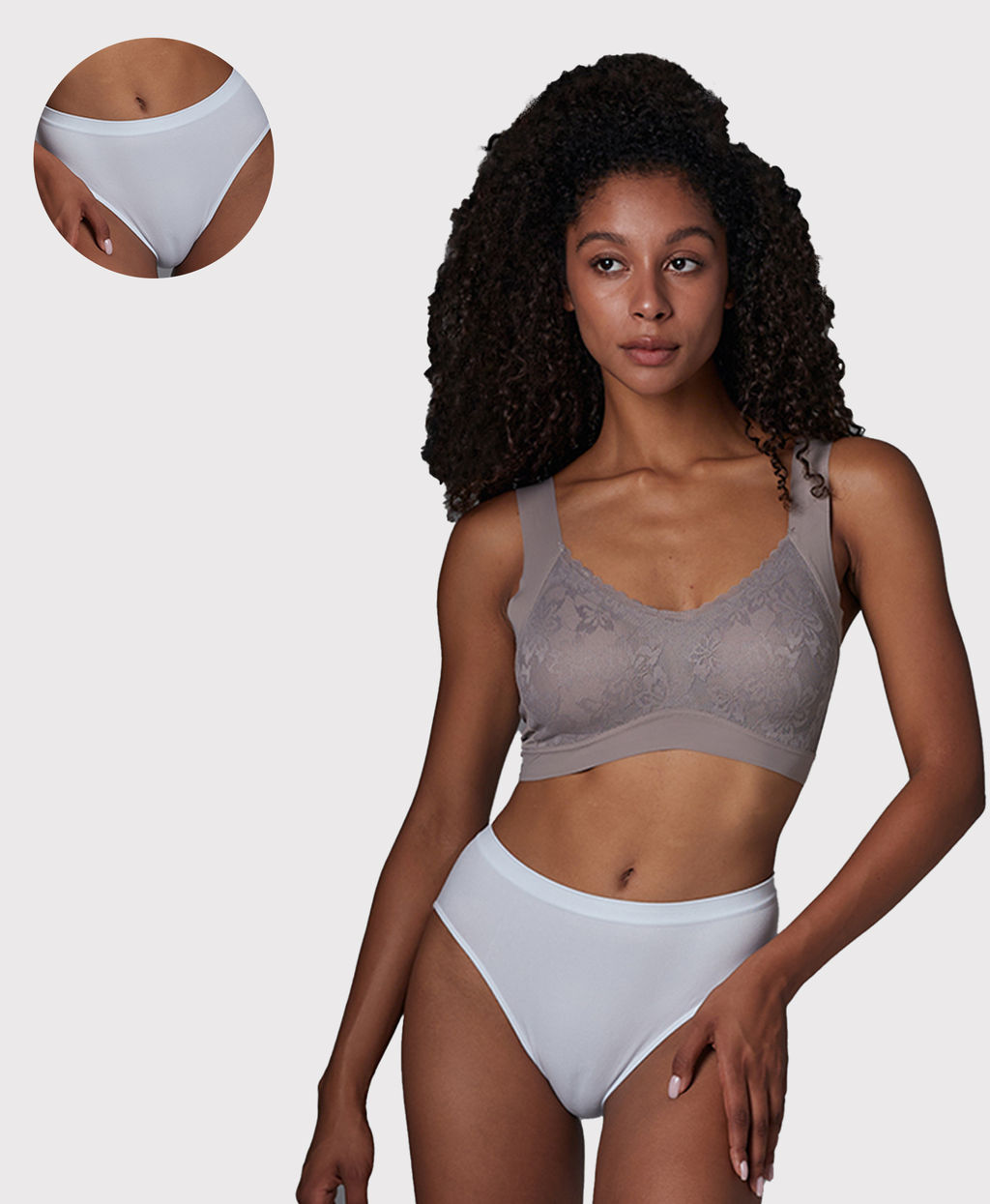 Трусы женские бесшовные с высокой посадкой Vanessa GB-001 полиамид, эластан бежевый размеры S, M, L - VANESSA FOR ME фото 9