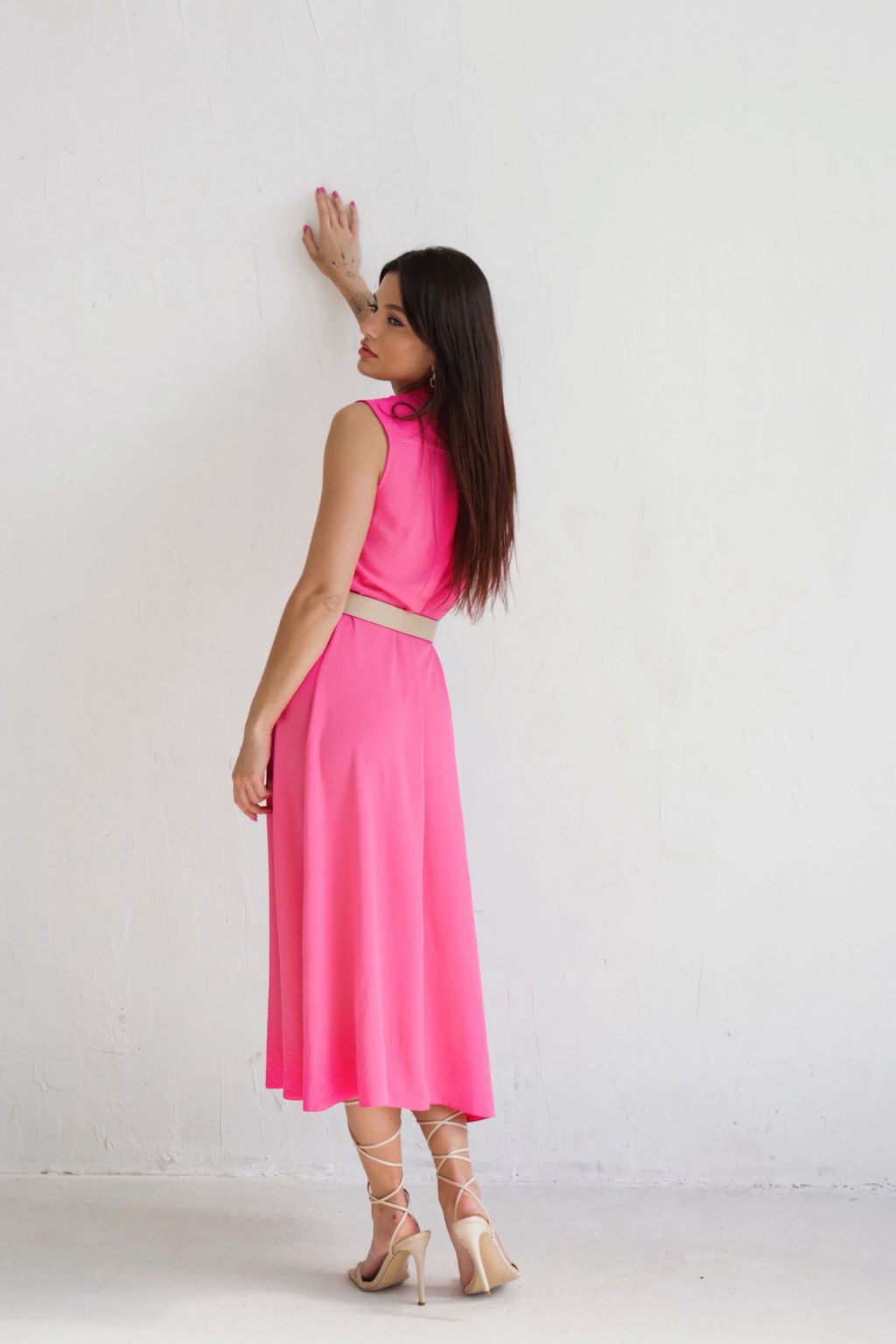 Платье, как из к/ф Красотка, ярко-розовое - Martichelli фото 16