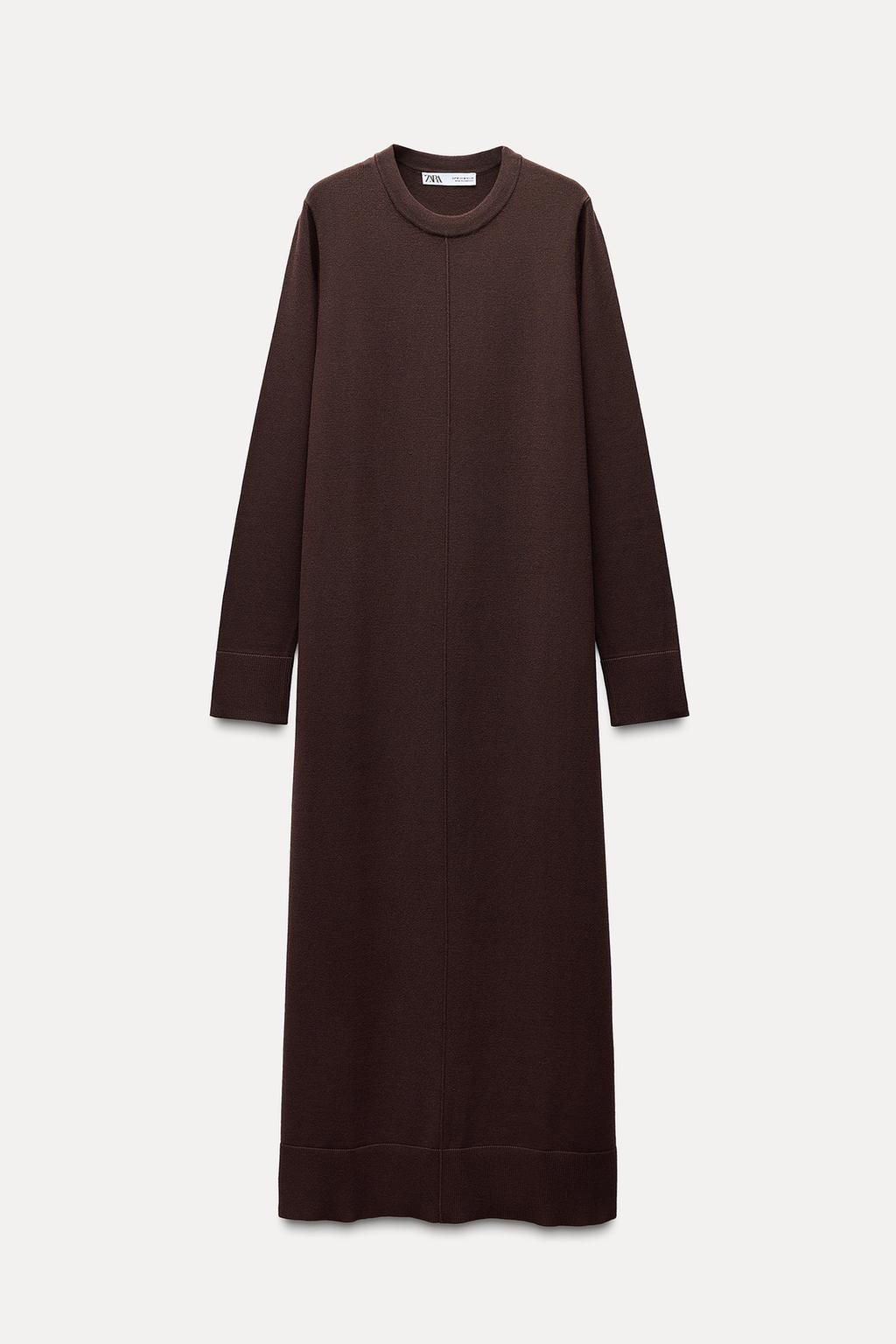 LONG PLAIN KNIT DRESS - Zara фото 5