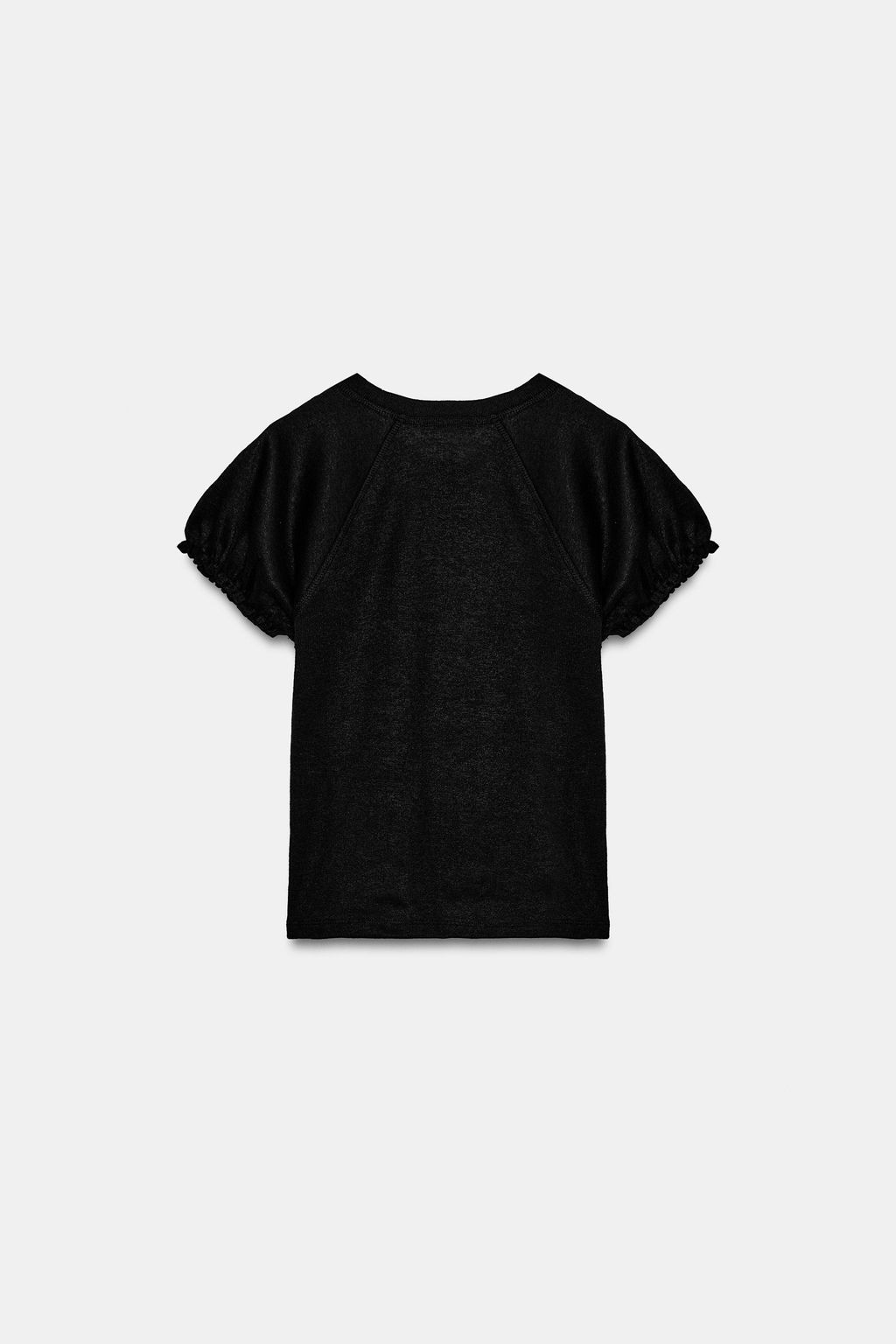 CAMISETA R?STICA VOLUMEN / Negro - Zara фото 4