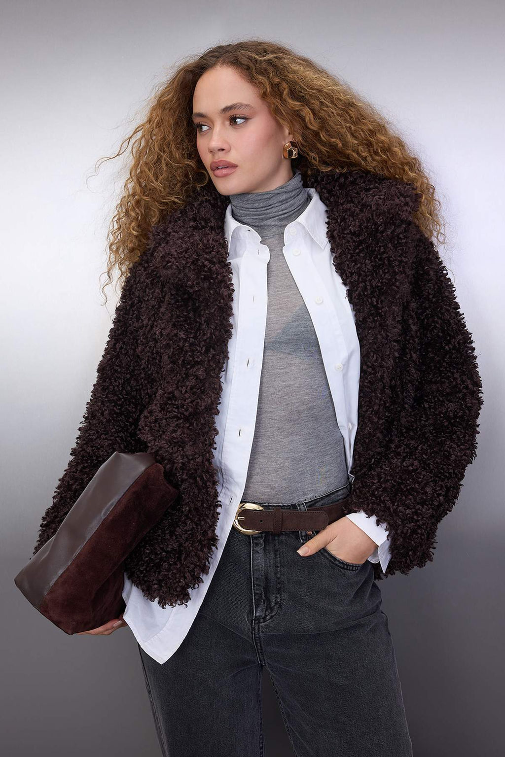 Kahverengi Oversize Kal?p Kurk Mont TWOAW26MO00057