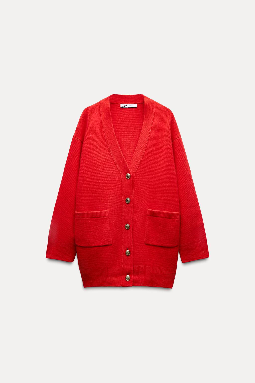 100% WOOL OVERSIZE CARDIGAN - Zara фото 3