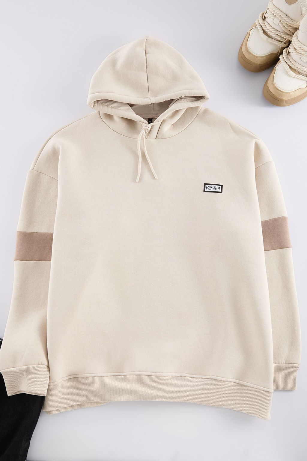 TRENDYOL MAN Tas Buyuk Beden Oversize/Genis Kesim Kapusonlu Ici Polarl? Sweatshirt TMNAW25AO00012 - Trendyolmilla фото 6