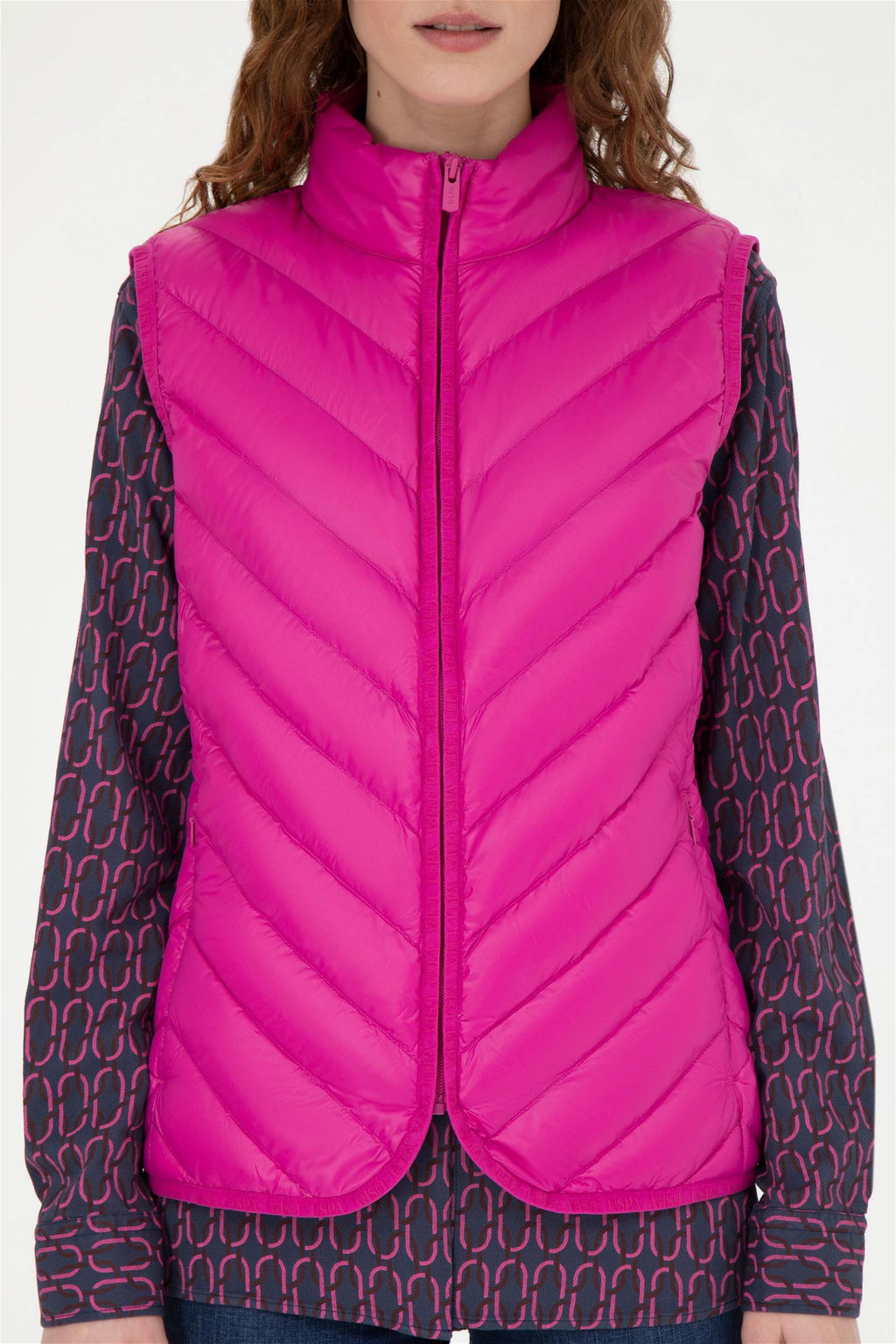 Женский фиолетовый жилет - U.s. polo assn фото 6